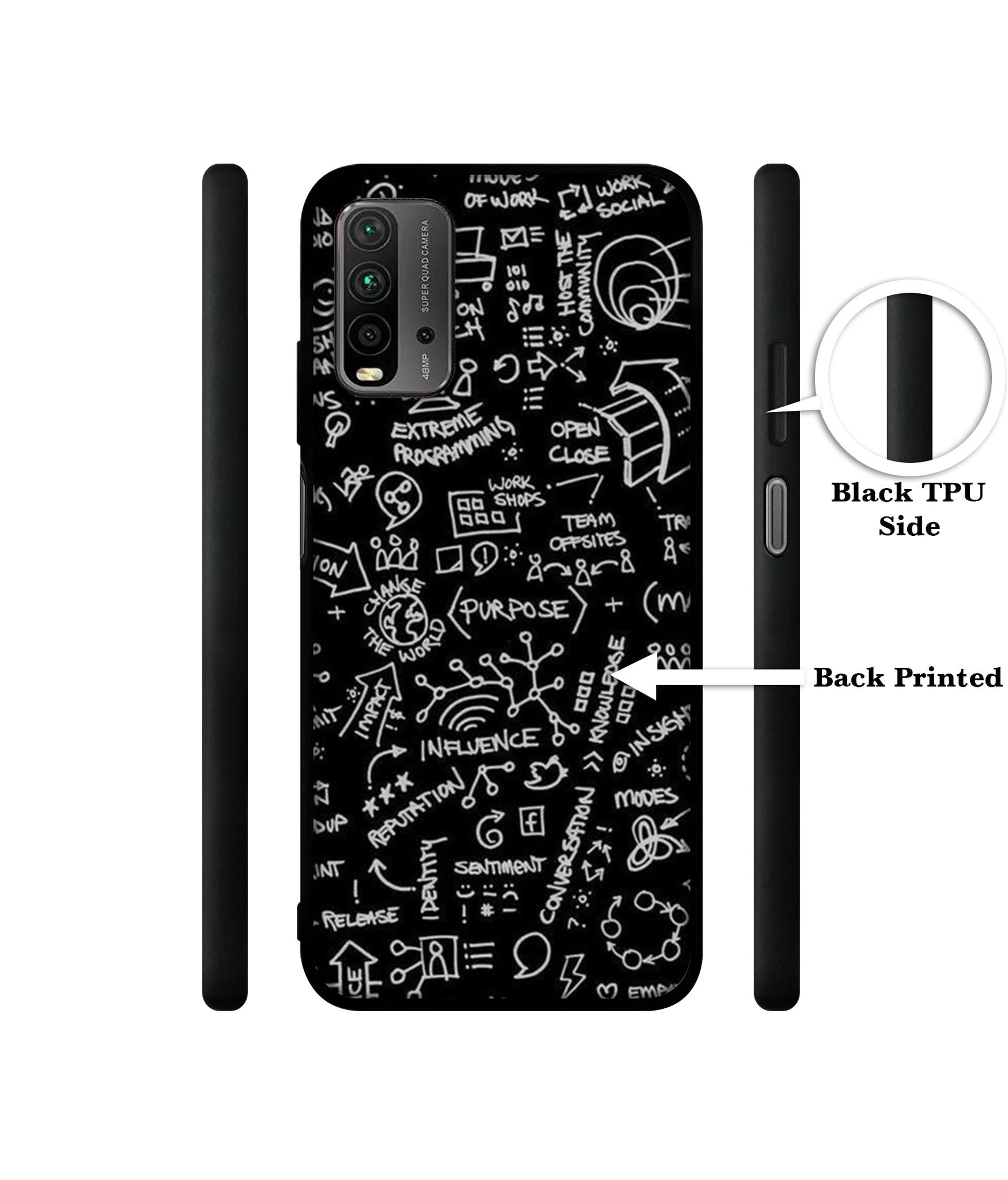Formulas Designer 2D Printed Back Case Cover for Mi Redmi 9 Power 4G