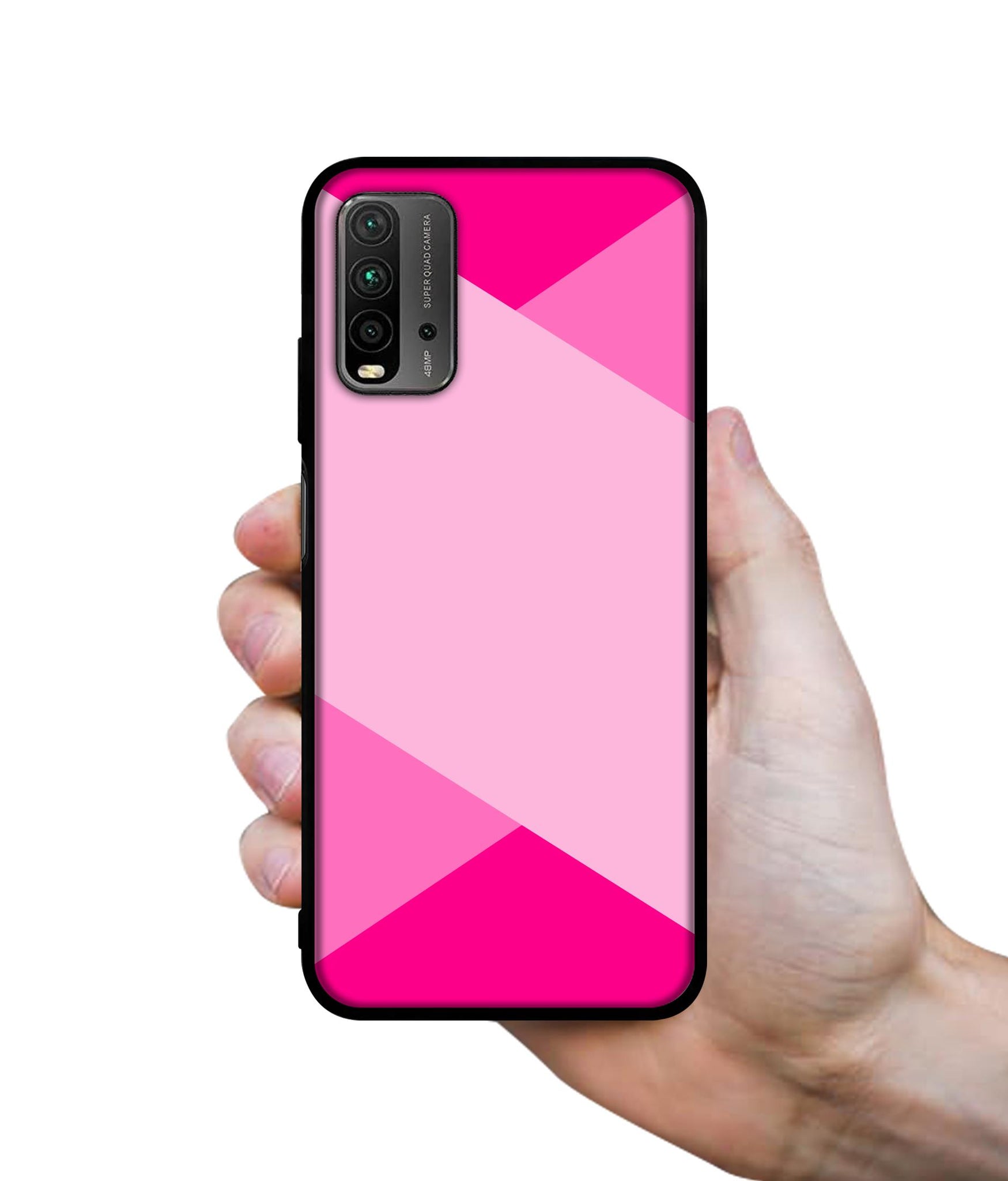 Pink Cross Vector Designer 2D Printed Back Case Cover for Mi Redmi 9 Power 4G