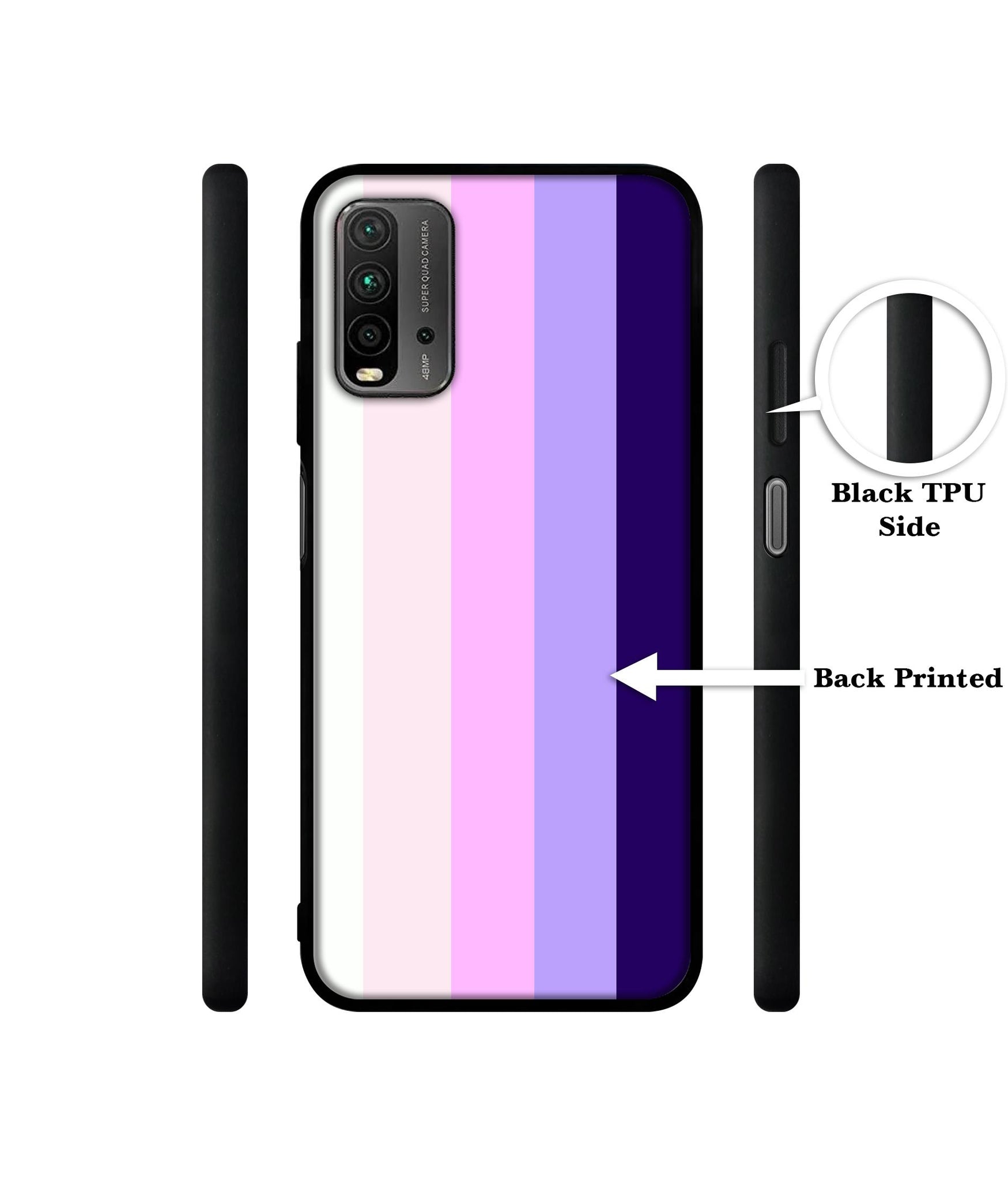 Pink and Purple Lines Designer 2D Printed Back Case Cover for Mi Redmi 9 Power 4G