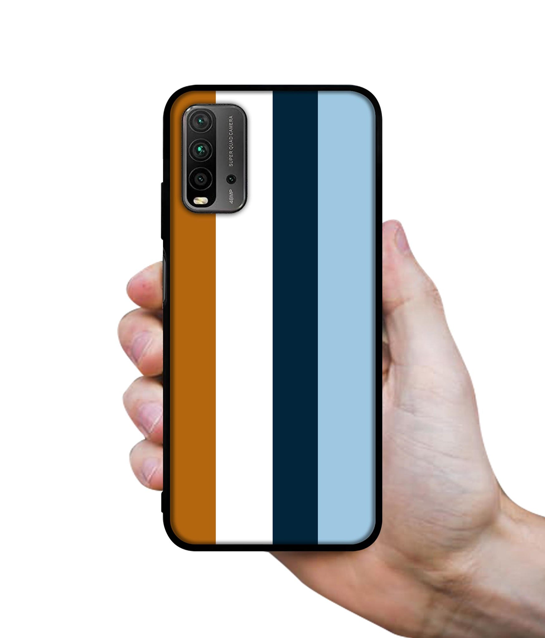 Color Stripes Designer 2D Printed Back Case Cover for Mi Redmi 9 Power 4G
