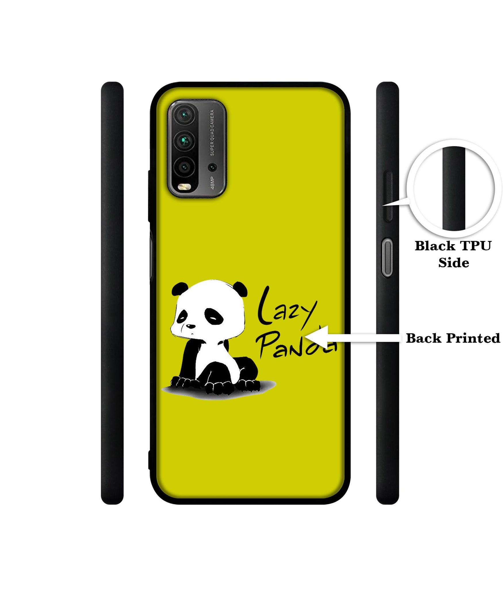 Lazy Panda Designer 2D Printed Back Case Cover for Mi Redmi 9 Power 4G