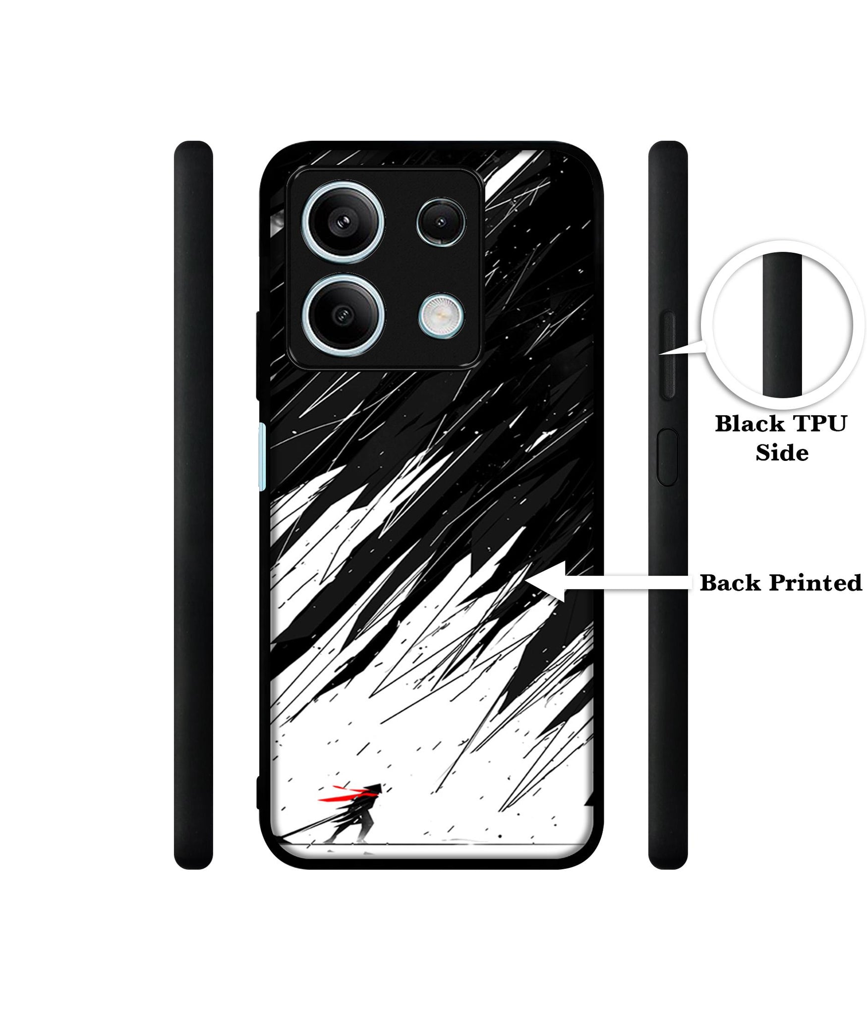 Geometric Strom Designer 2D Printed Back Case Cover for Mi Redmi Note 13 5G