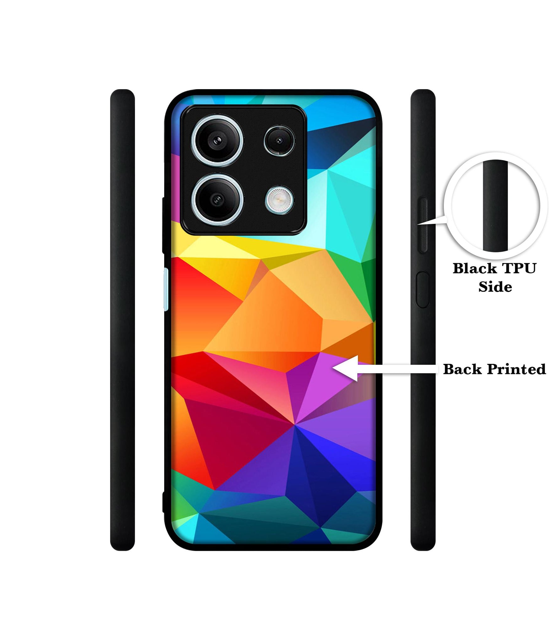 Colorful Pattern Designer 2D Printed Back Case Cover for Mi Redmi Note 13 5G