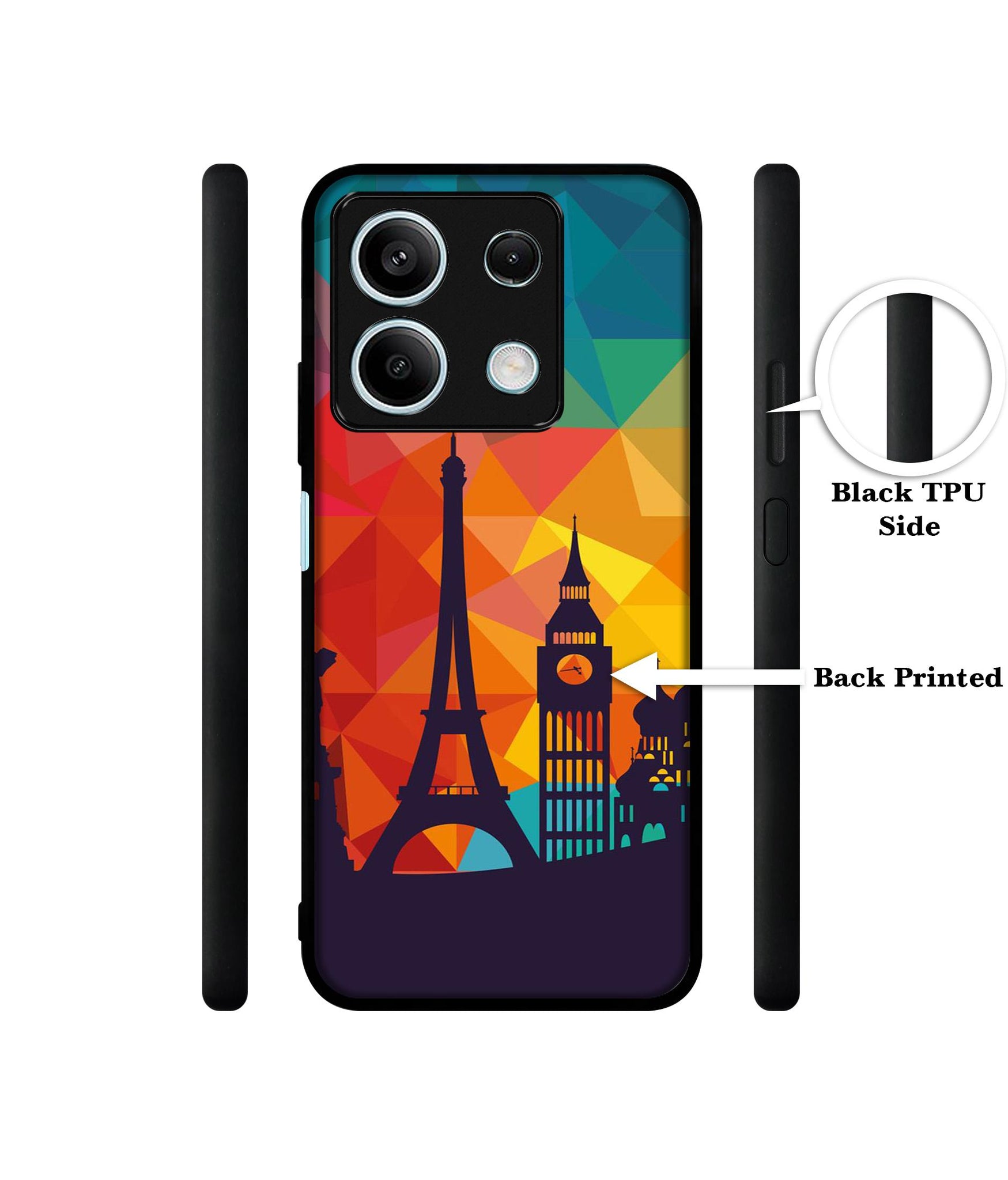 Colored Paris Designer 2D Printed Back Case Cover for Mi Redmi Note 13 5G