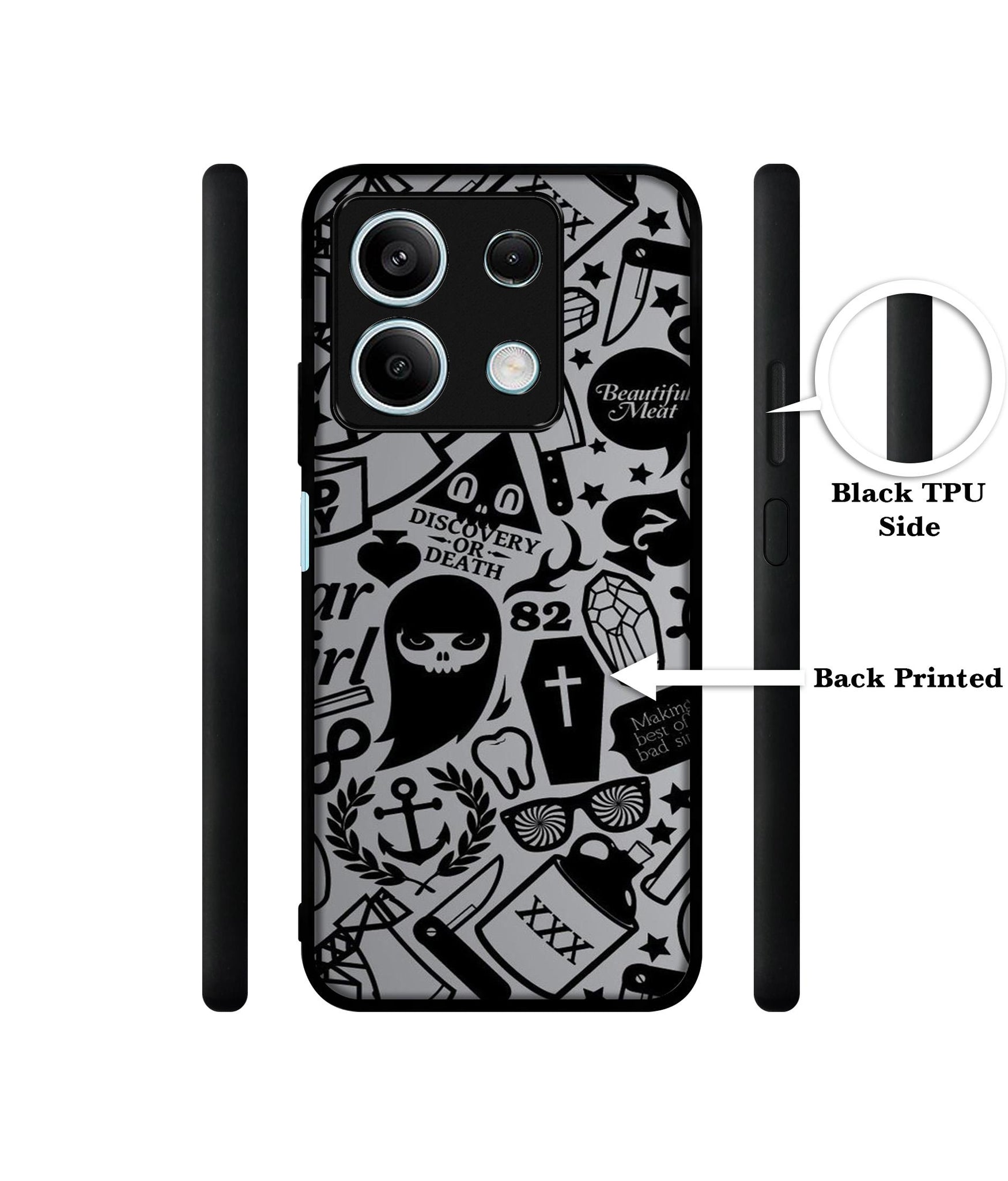 Discover Or Death Designer 2D Printed Back Case Cover for Mi Redmi Note 13 5G