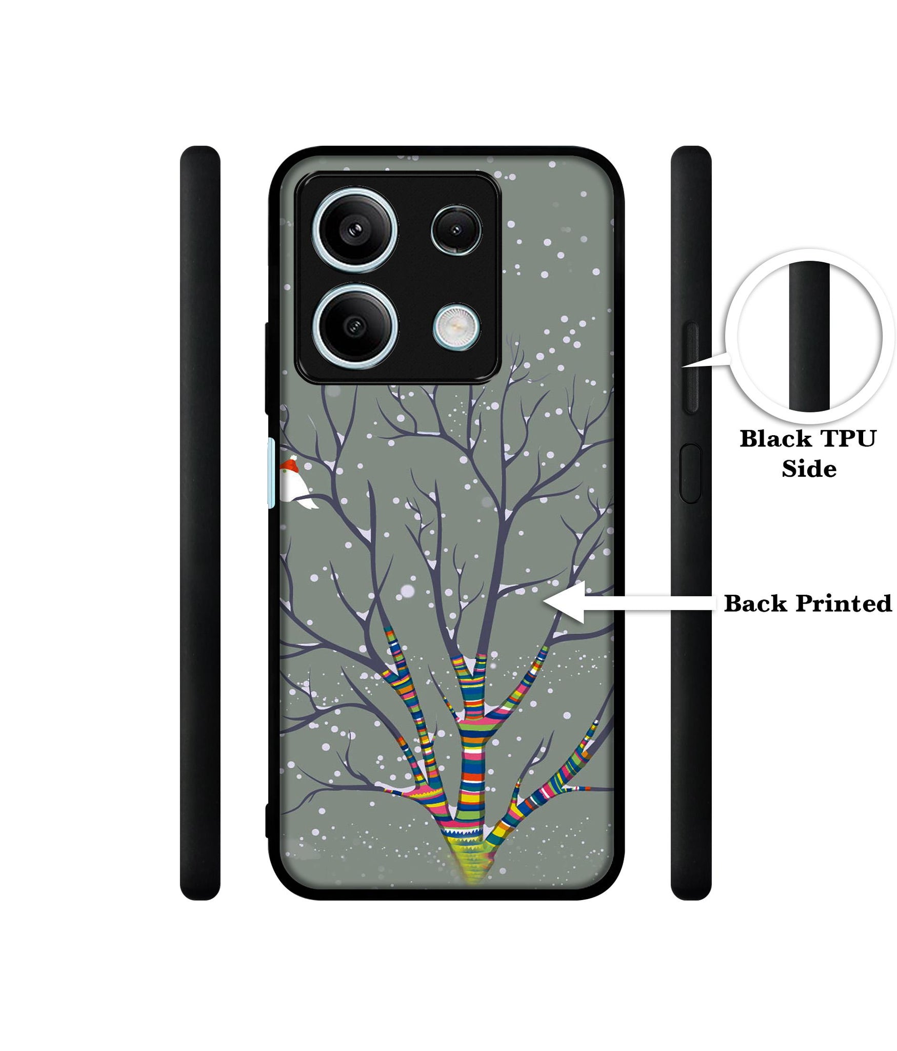 Winter Pattern Print Designer 2D Printed Back Case Cover for Mi Redmi Note 13 5G
