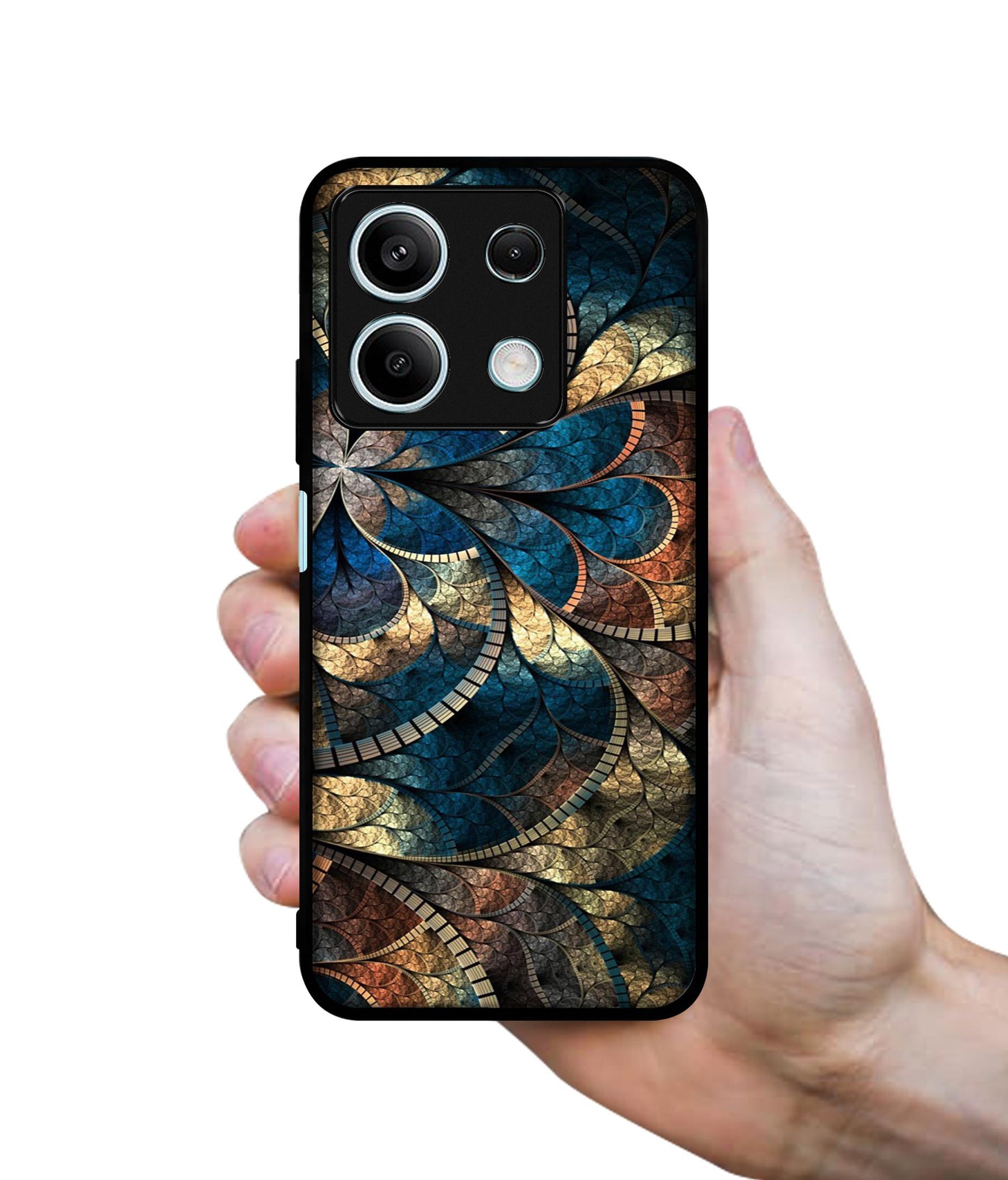 Fractional Pattern Designer 2D Printed Back Case Cover for Mi Redmi Note 13 5G