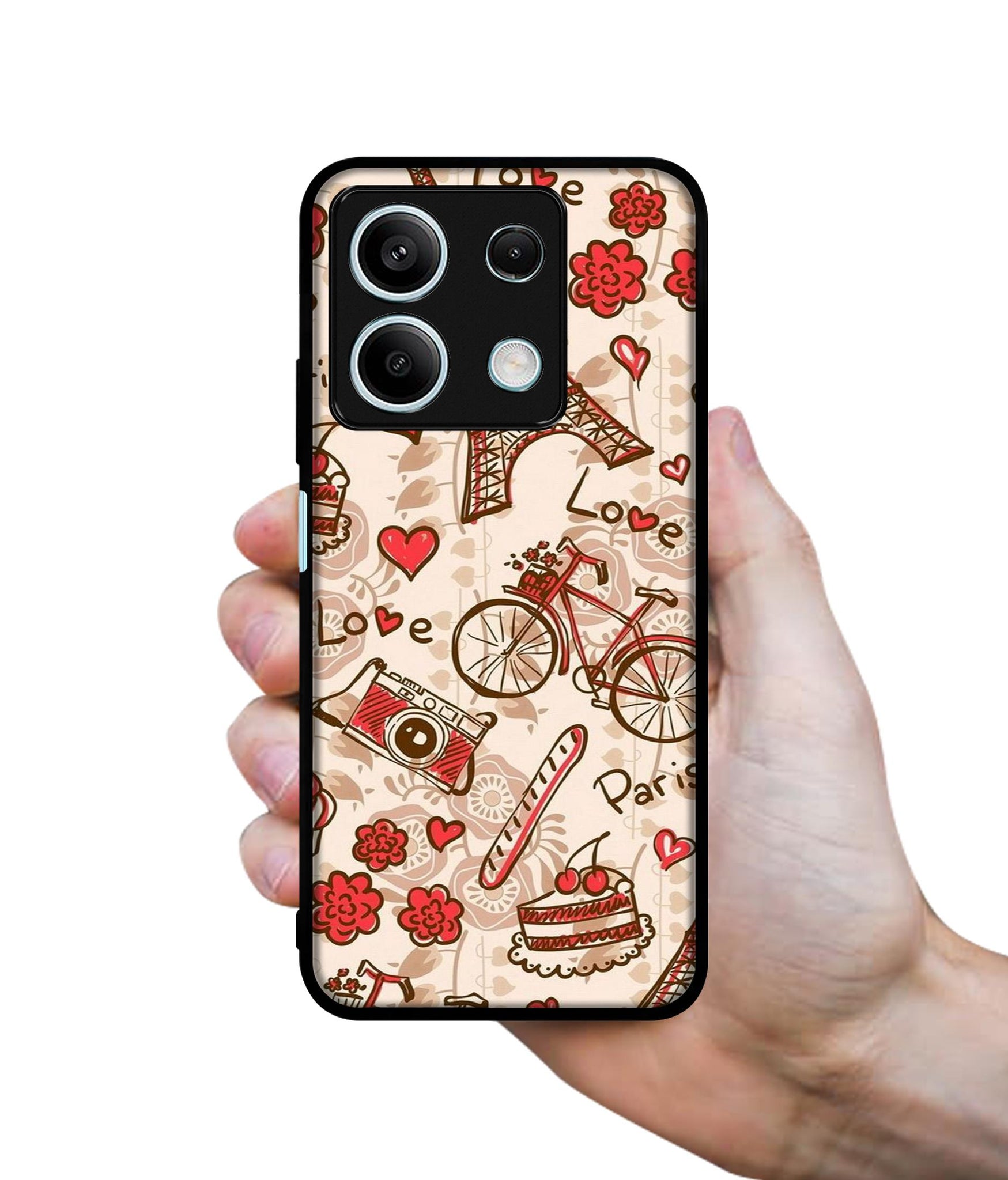 Vintage Paris Designer 2D Printed Back Case Cover for Mi Redmi Note 13 5G