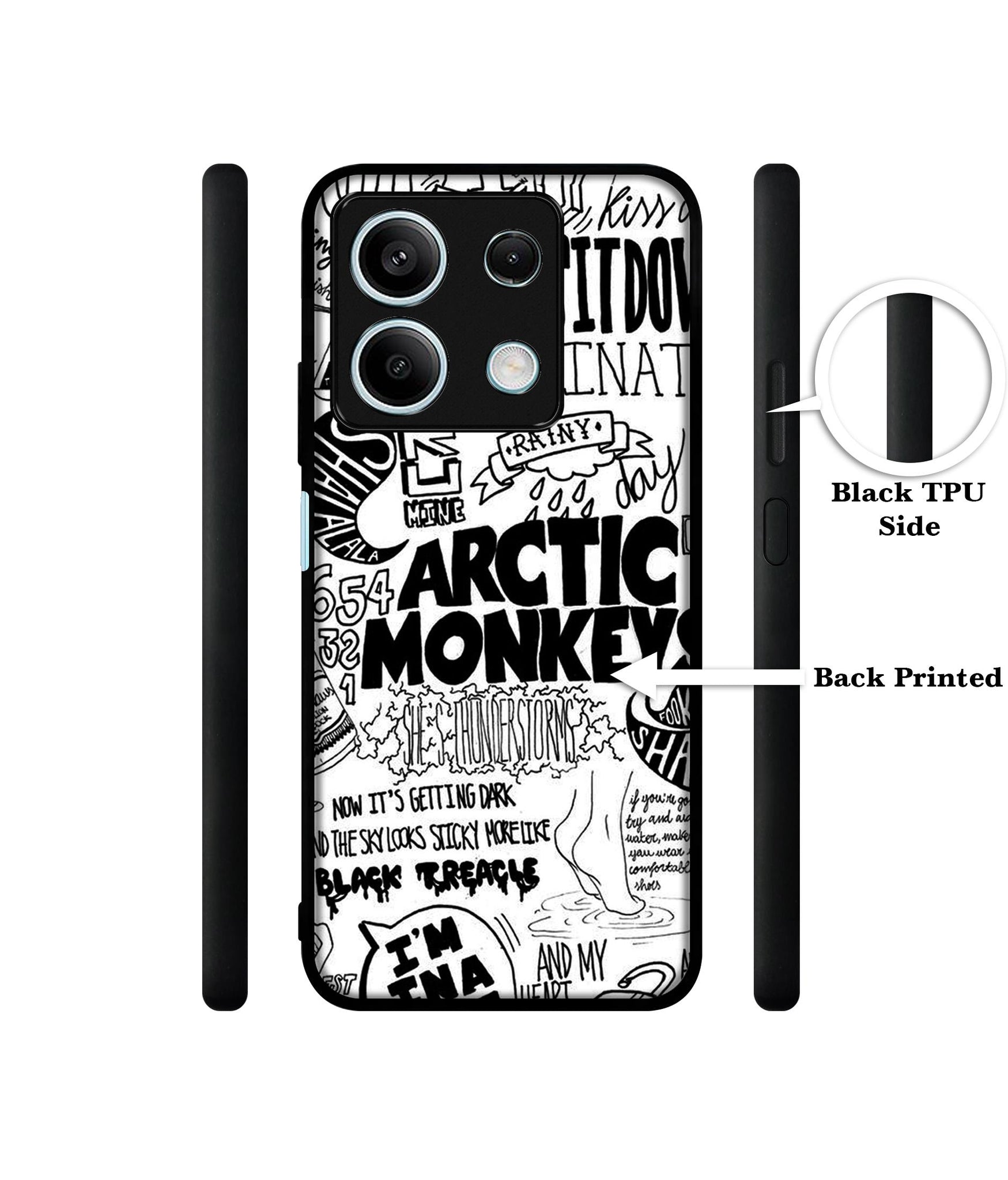 Arctic Monkeys Pattern Designer 2D Printed Back Case Cover for Mi Redmi Note 13 5G