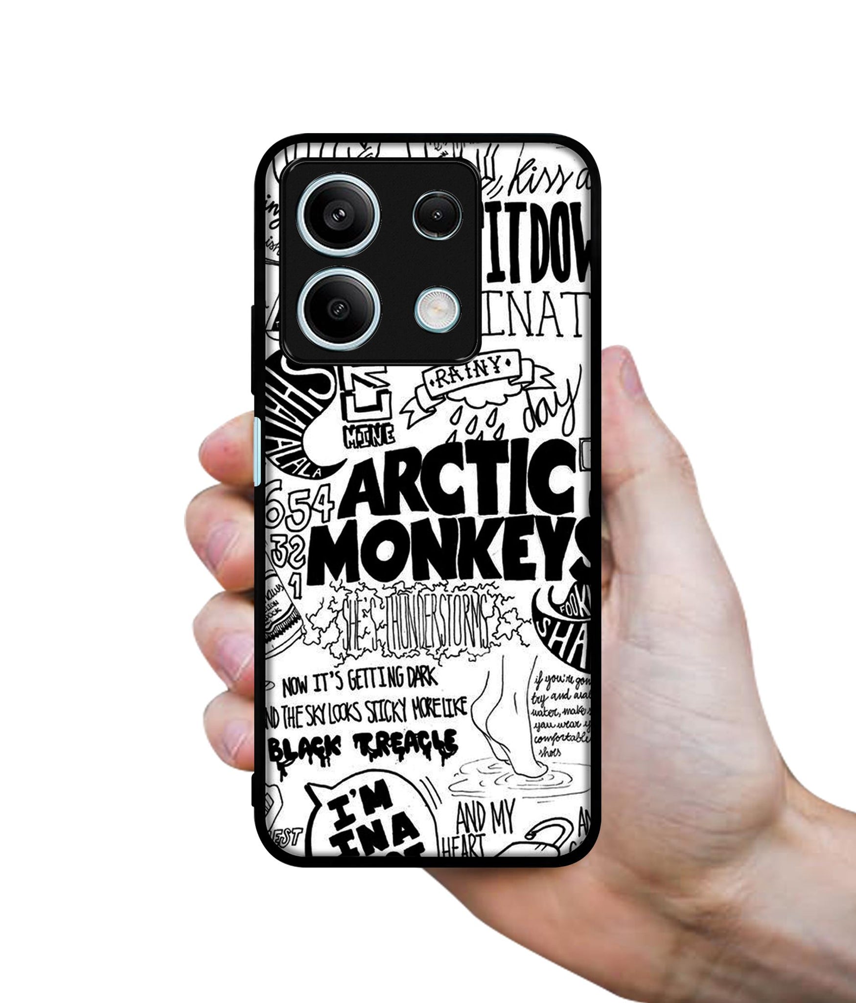 Arctic Monkeys Pattern Designer 2D Printed Back Case Cover for Mi Redmi Note 13 5G