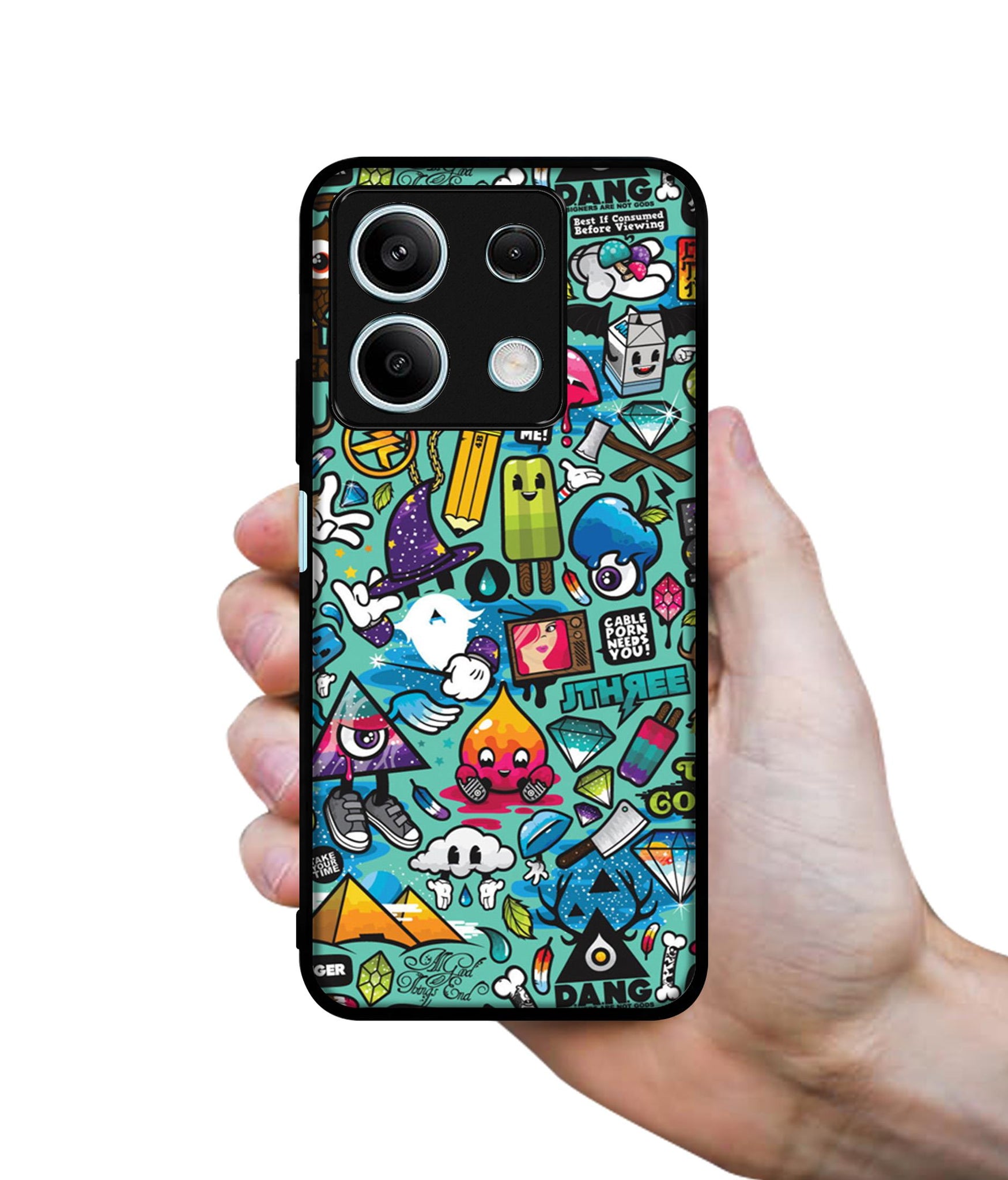 Crazy Designer 2D Printed Back Case Cover for Mi Redmi Note 13 5G