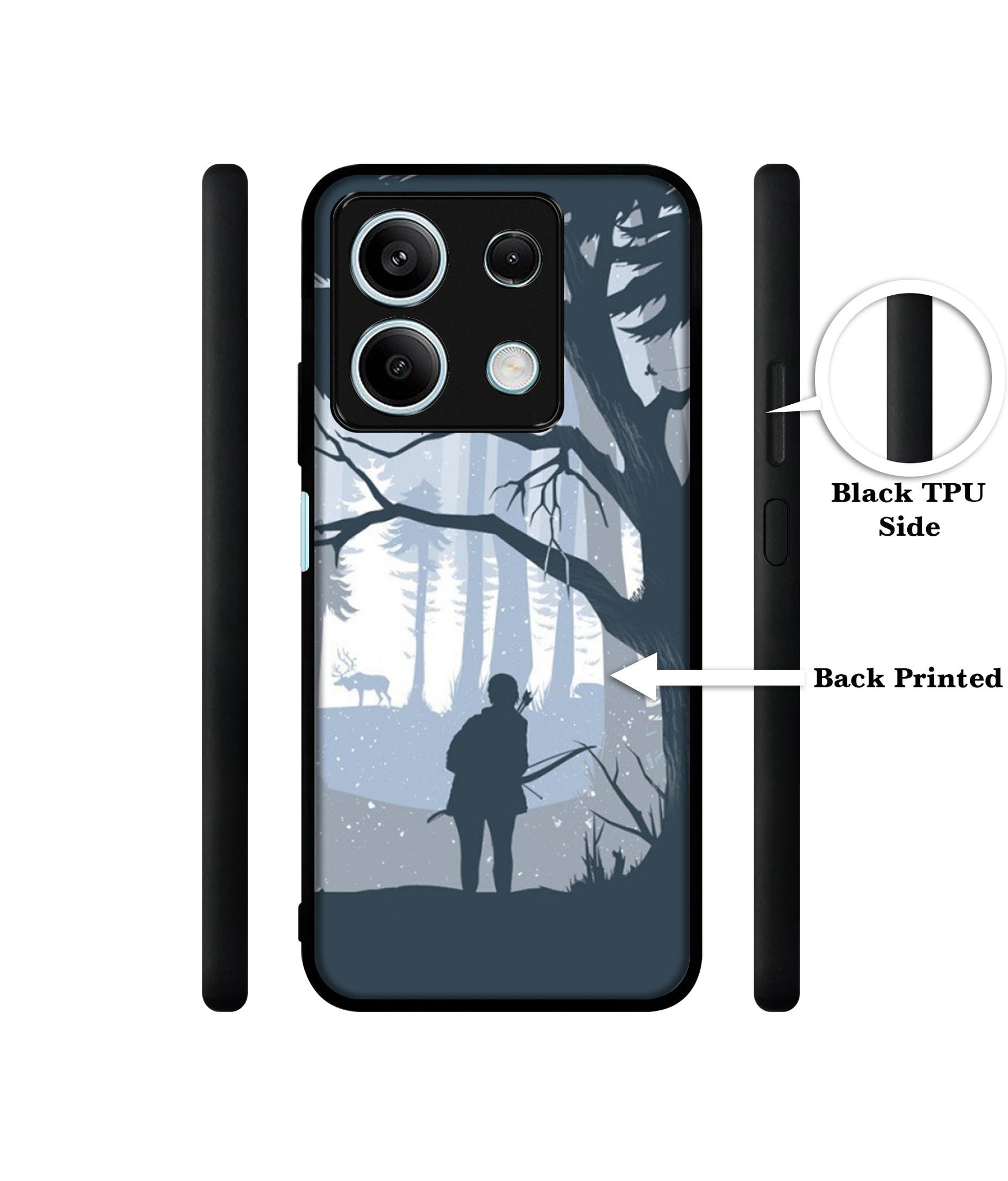 Hunter Designer 2D Printed Back Case Cover for Mi Redmi Note 13 5G
