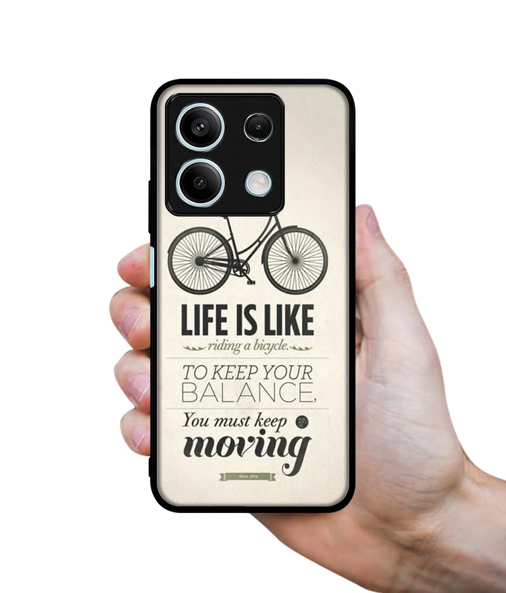 Life is Like Moving Designer 2D Printed Back Case Cover for Mi Redmi Note 13 5G