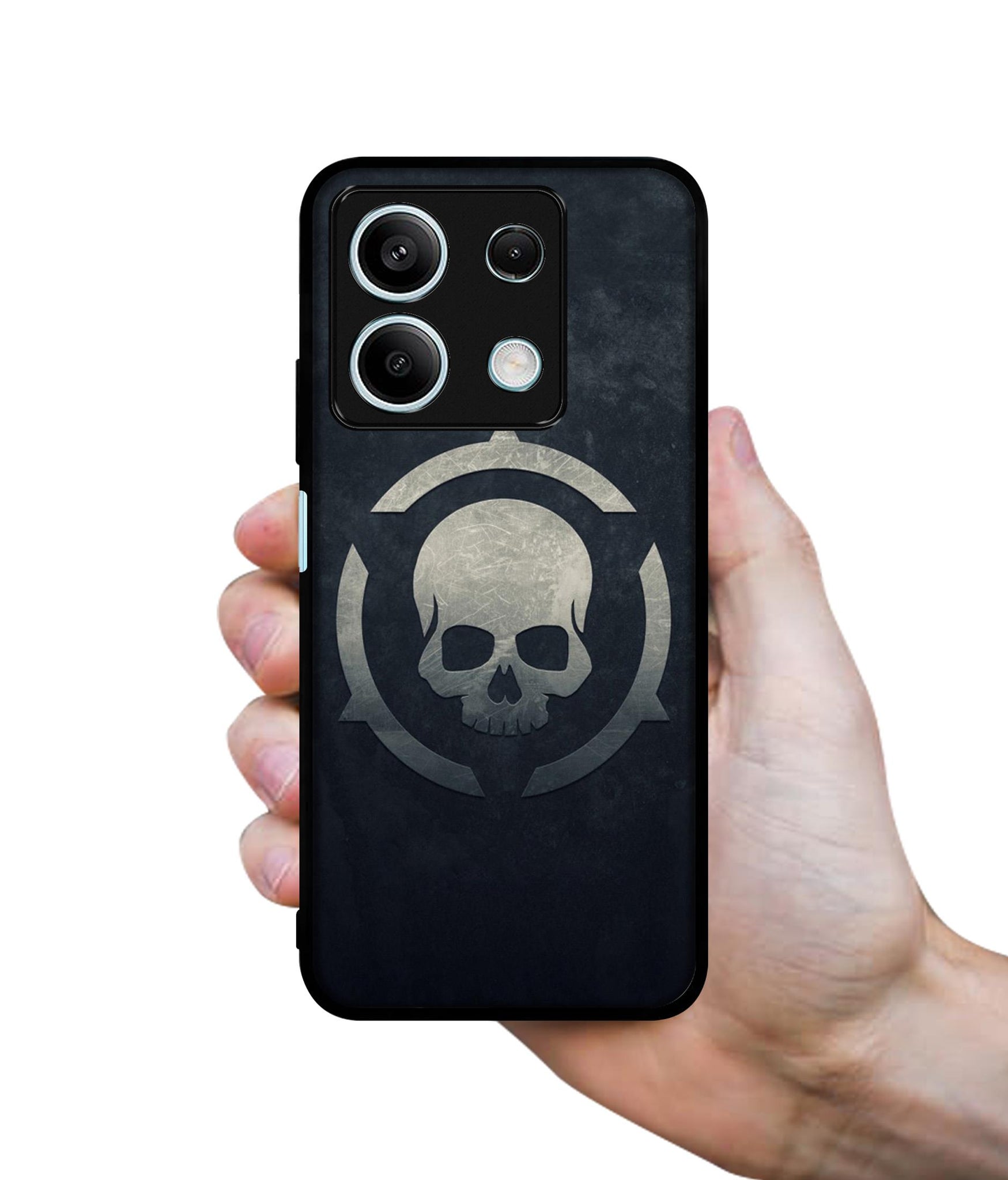 Skull Pattern Print Designer 2D Printed Back Case Cover for Mi Redmi Note 13 5G