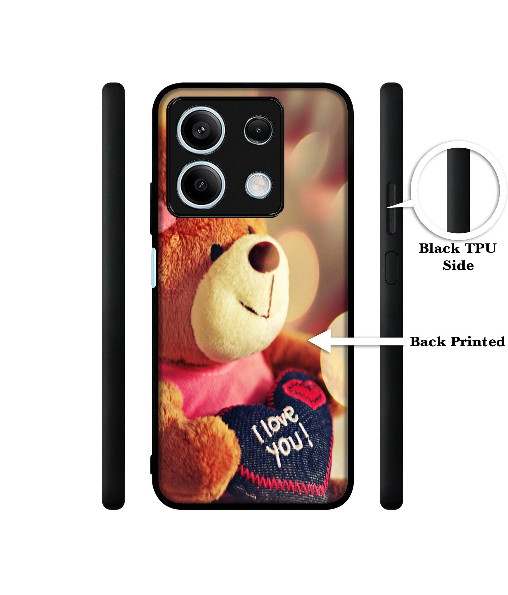 Teddy Bear Designer 2D Printed Back Case Cover for Mi Redmi Note 13 5G