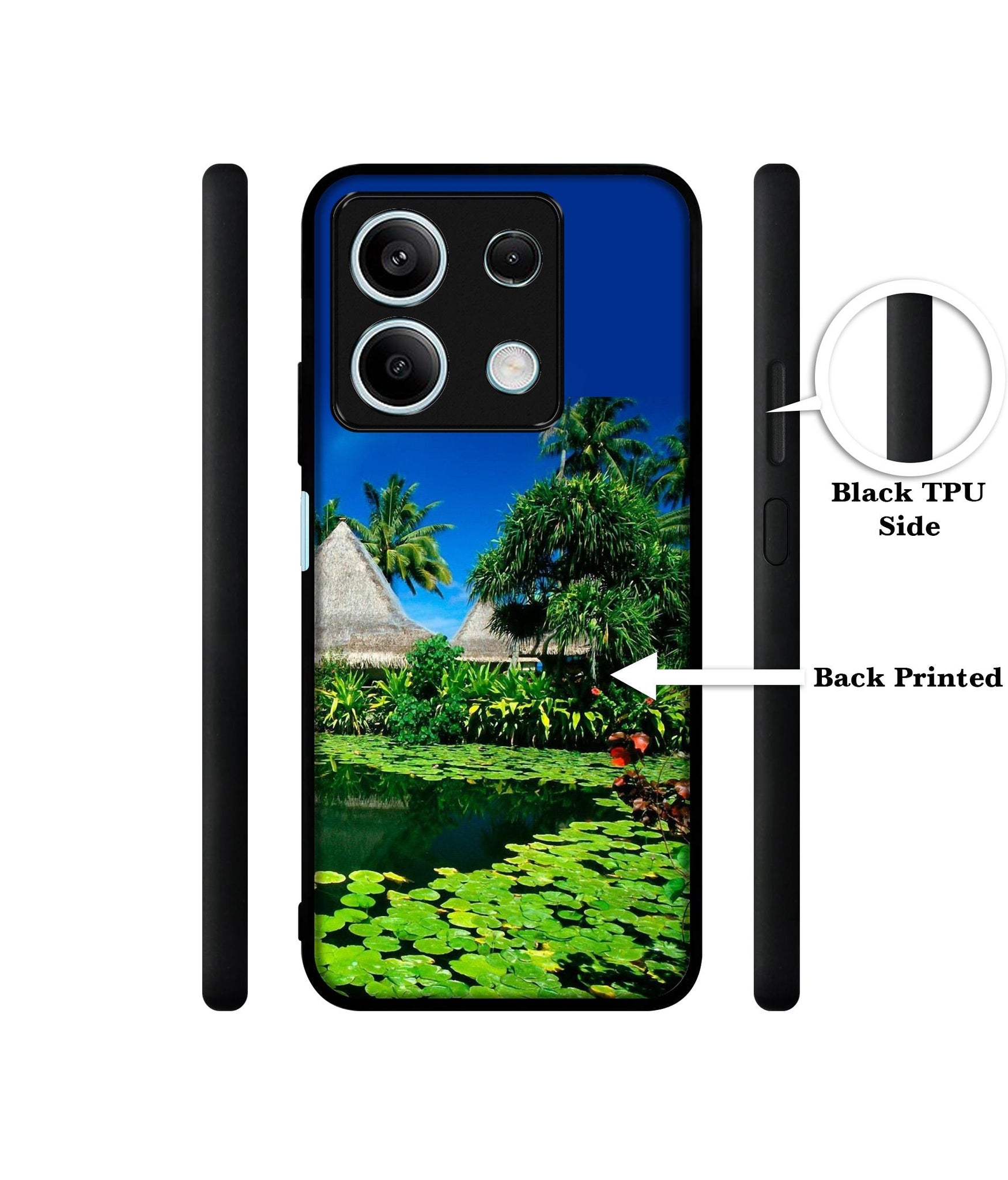Tropics Water Designer 2D Printed Back Case Cover for Mi Redmi Note 13 5G
