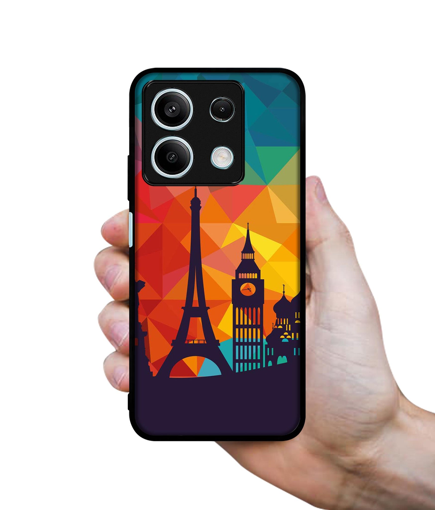 Colored Paris Designer 2D Printed Back Case Cover for Mi Redmi Note 13 Pro 5G