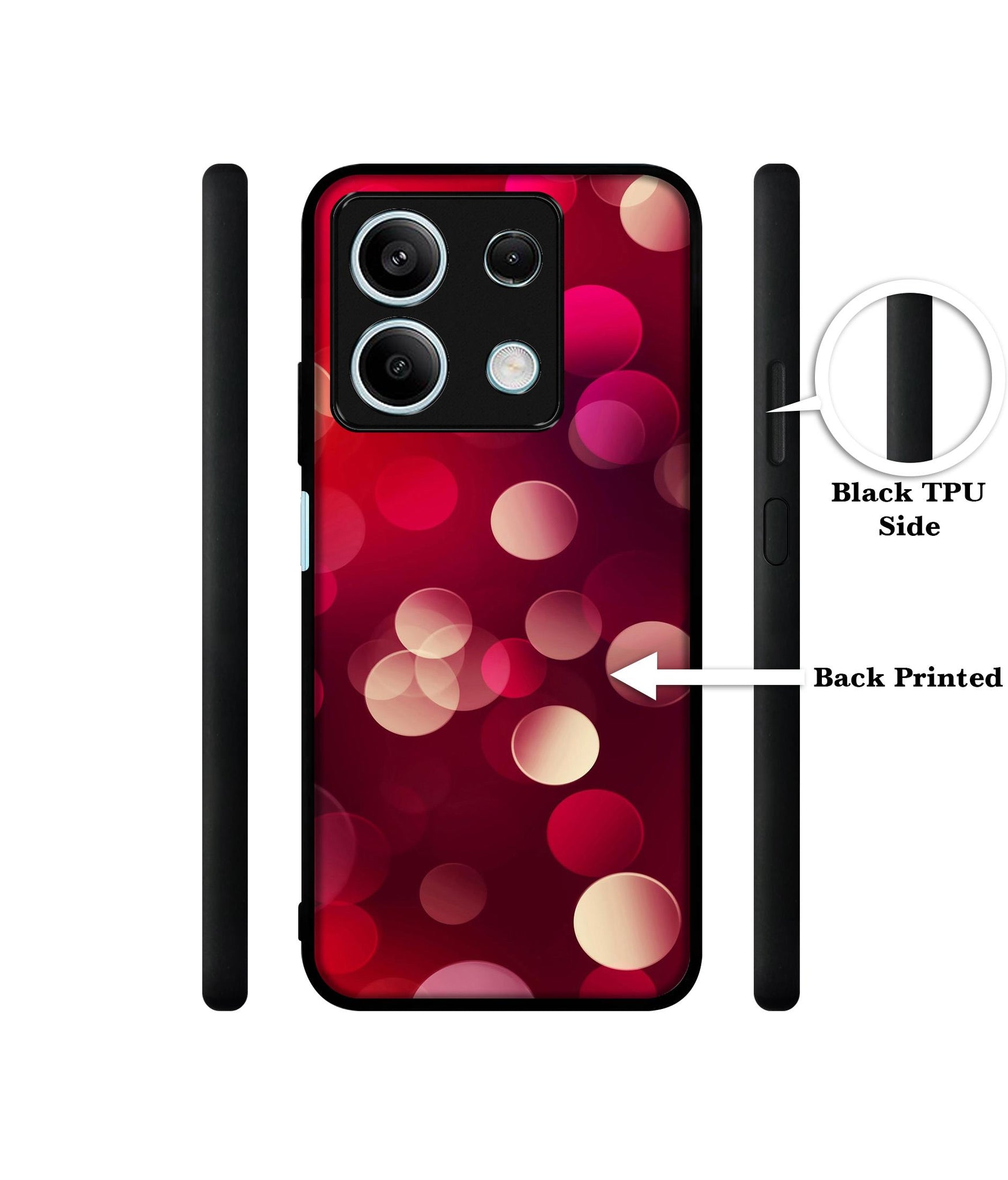 3D Circles Designer 2D Printed Back Case Cover for Mi Redmi Note 13 Pro 5G