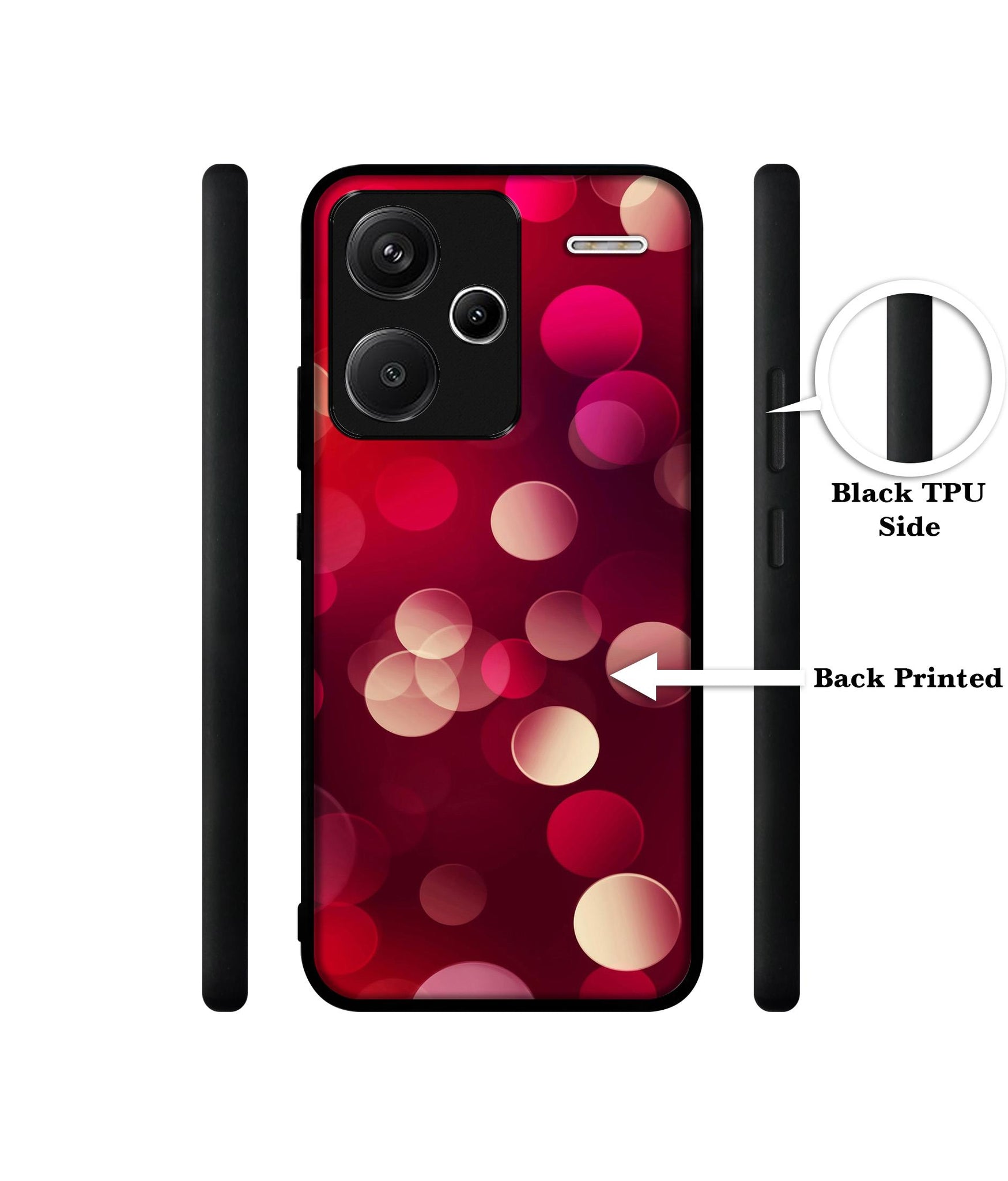 3D Circles Designer 2D Printed Back Case Cover for Mi Redmi Note 13 Pro Plus 5G