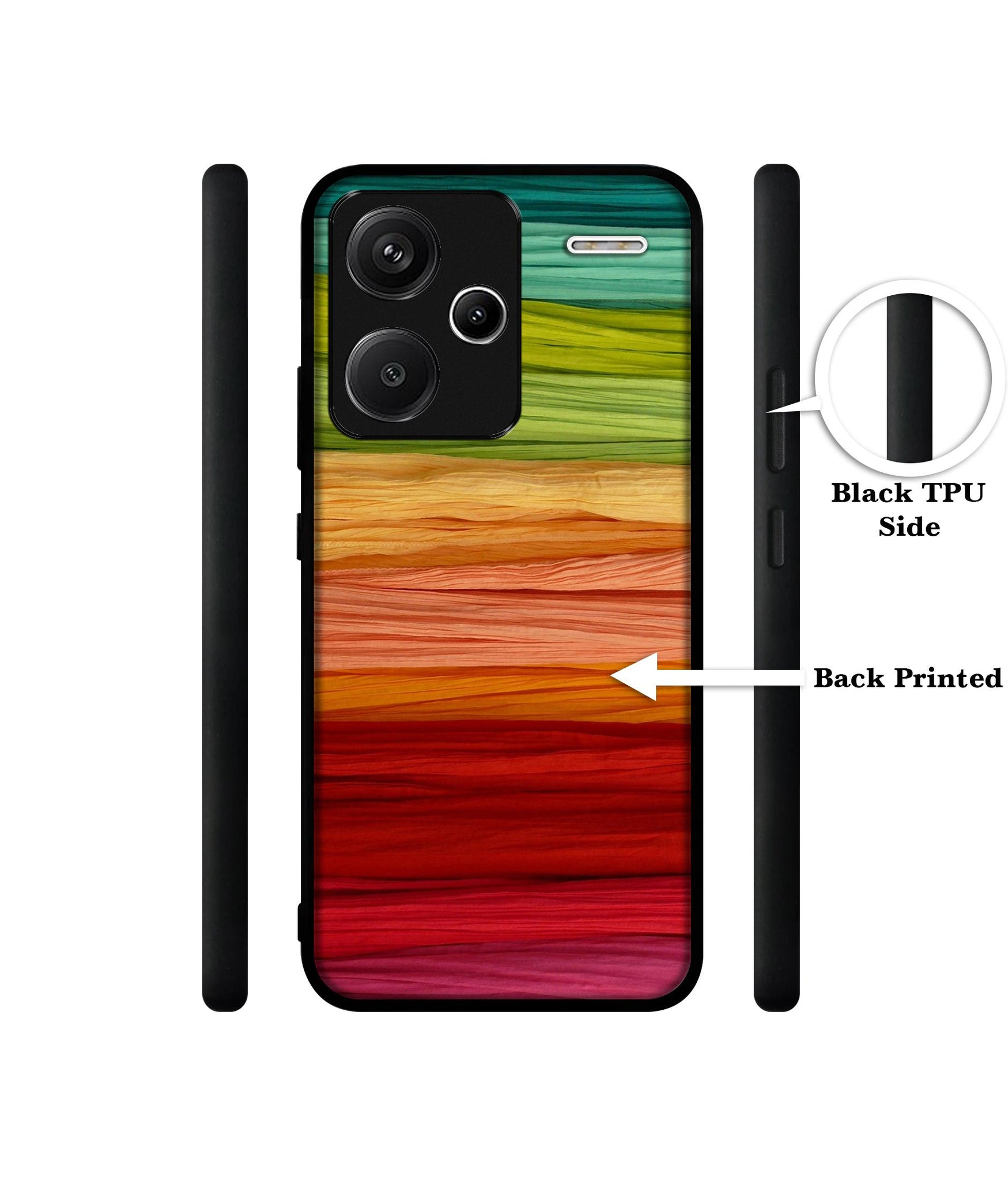 Colorful Thread Designer 2D Printed Back Case Cover for Mi Redmi Note 13 Pro Plus 5G