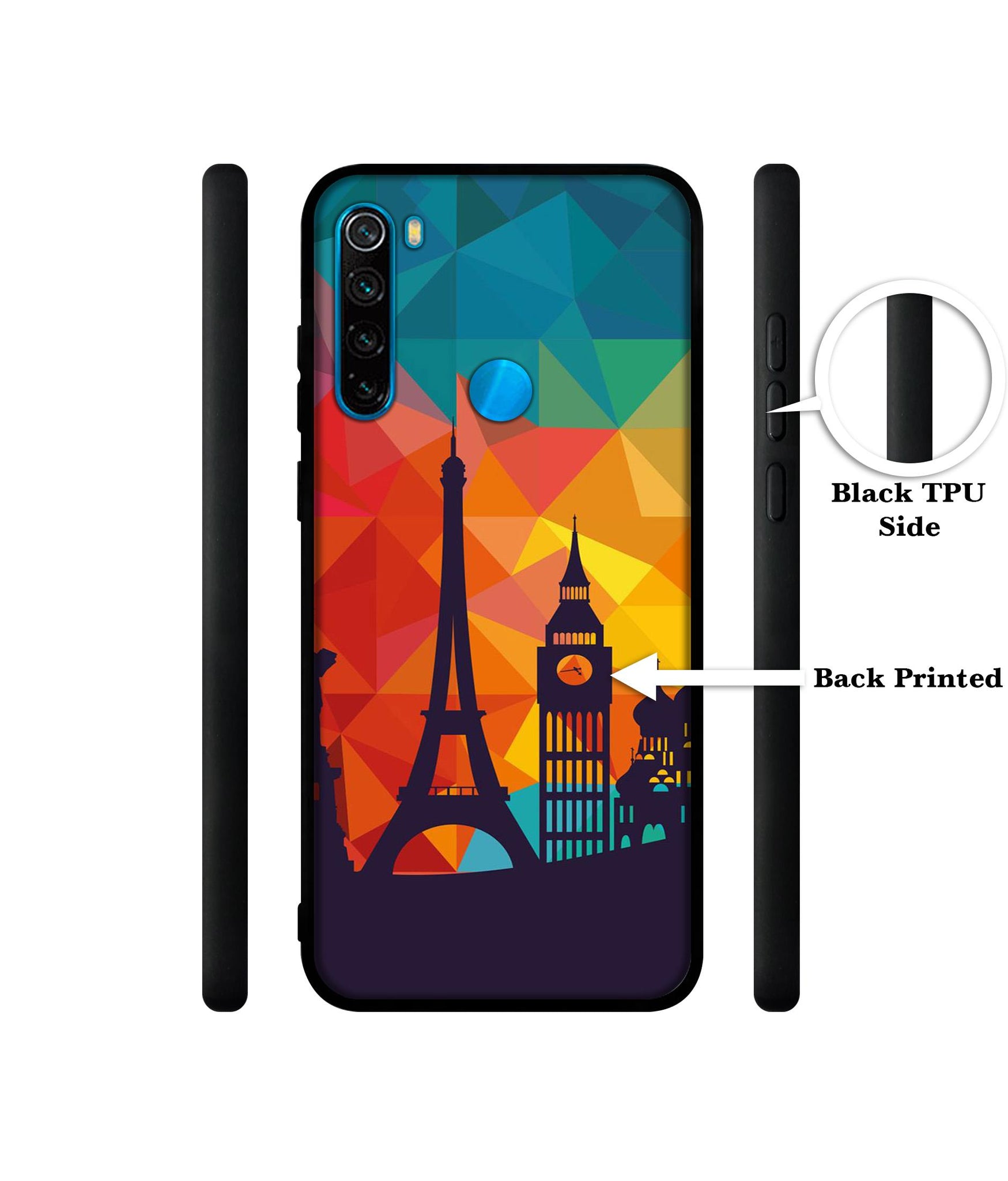 Colored Paris Designer 2D Printed Back Case Cover for Mi Redmi Note 8 4G