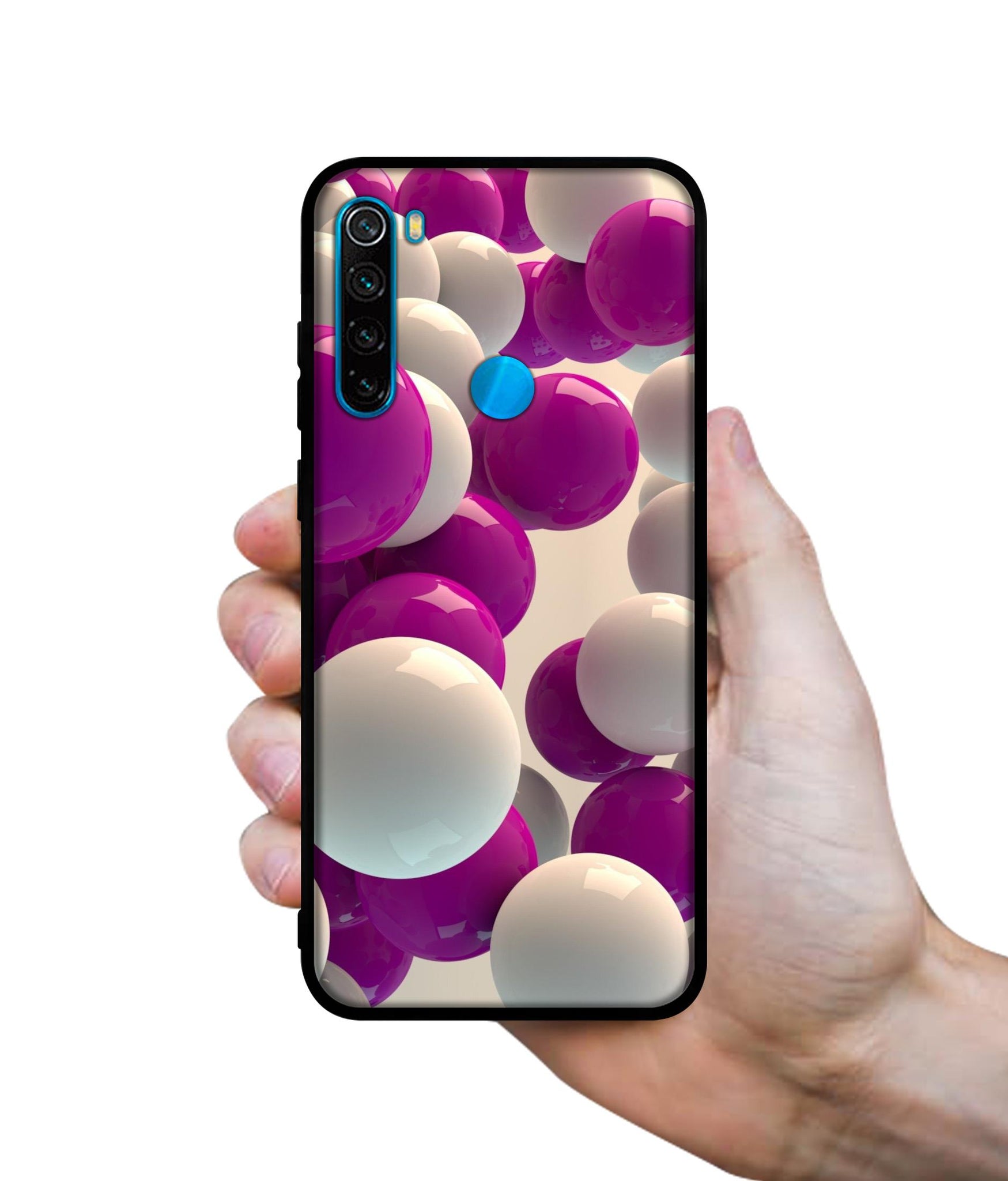 3D Balloons Designer 2D Printed Back Case Cover for Mi Redmi Note 8 4G