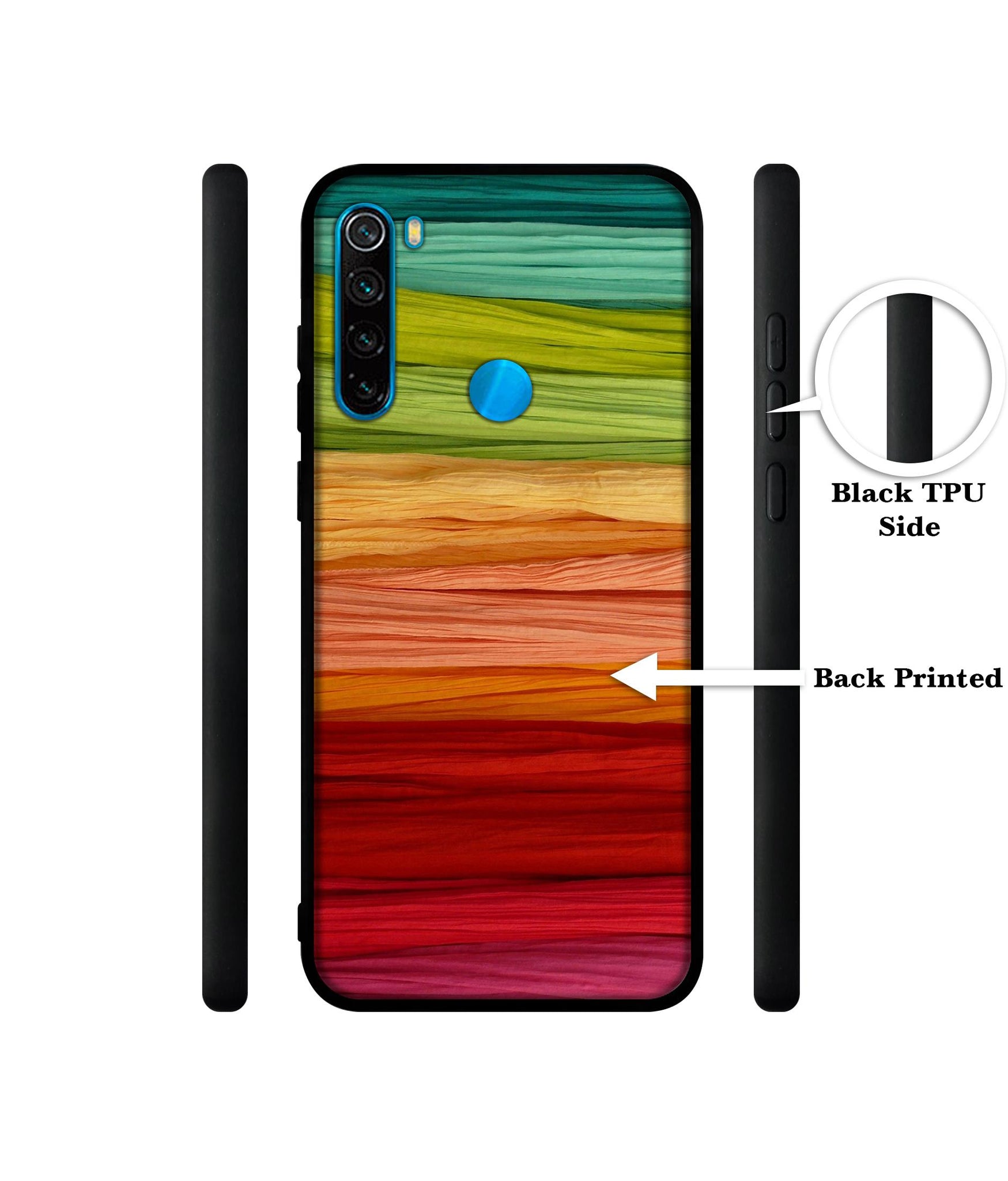 Colorful Thread Designer 2D Printed Back Case Cover for Mi Redmi Note 8 4G