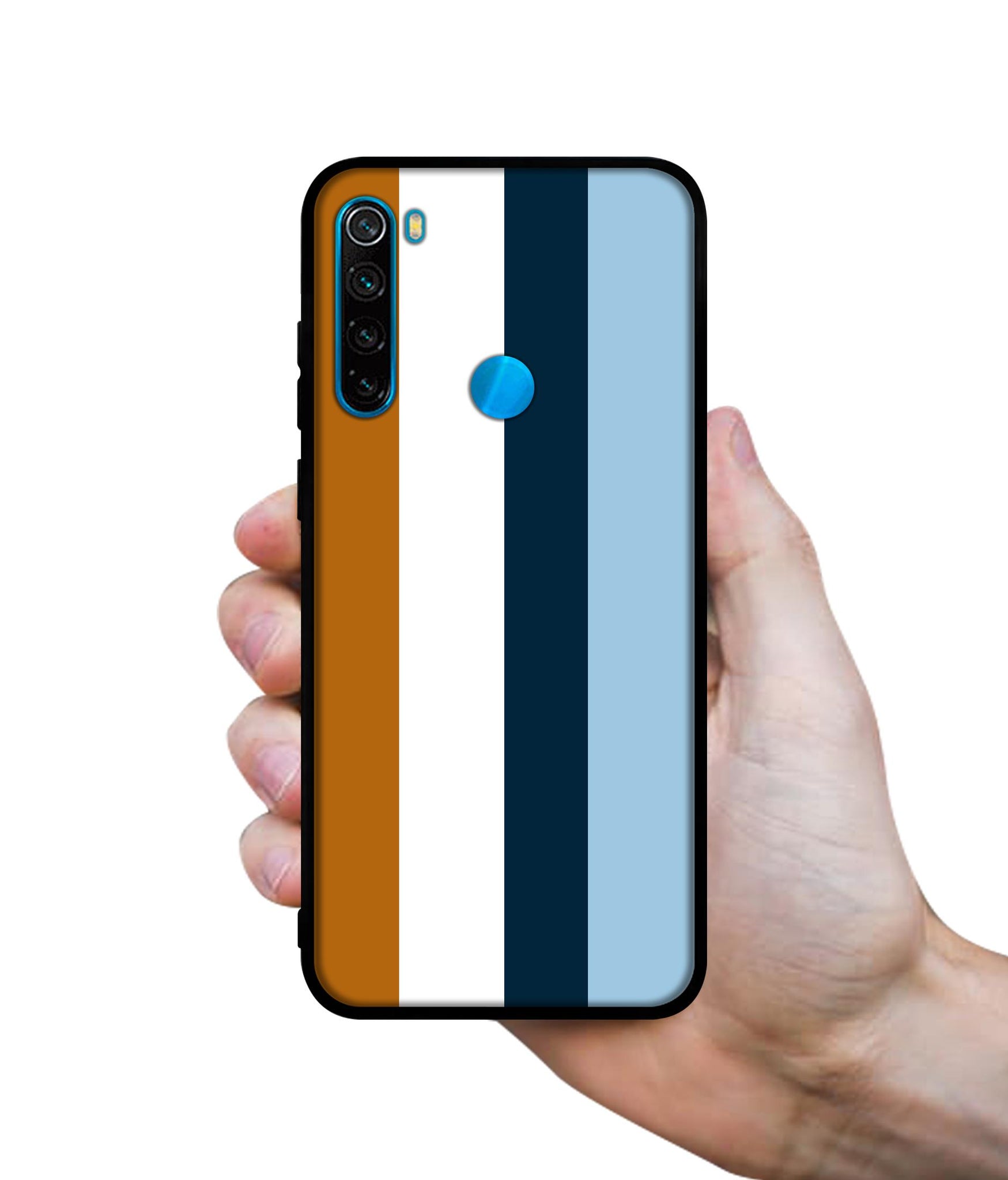 Color Stripes Designer 2D Printed Back Case Cover for Mi Redmi Note 8 4G