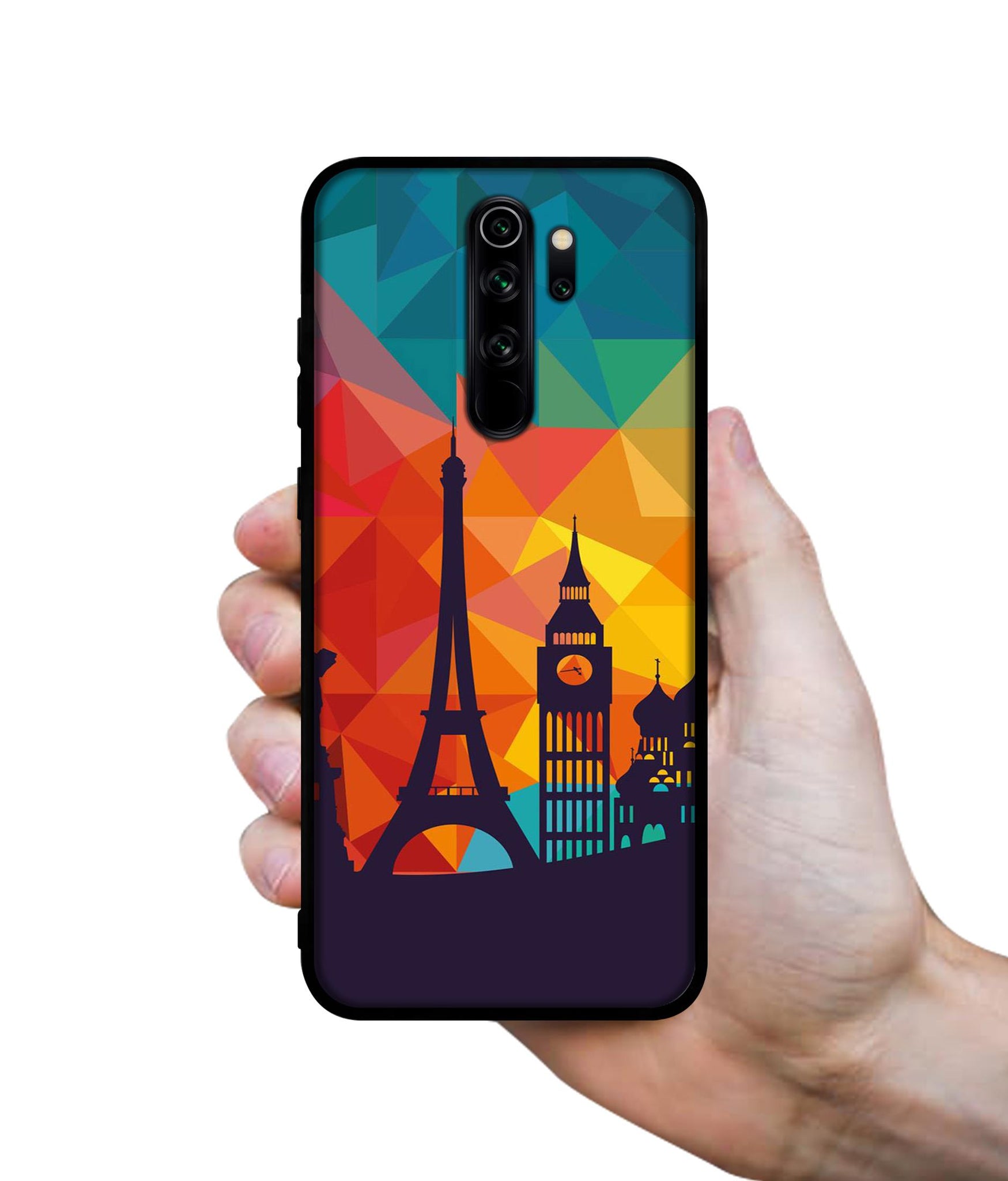 Colored Paris Designer 2D Printed Back Case Cover for Mi Redmi Note 8 Pro 4G