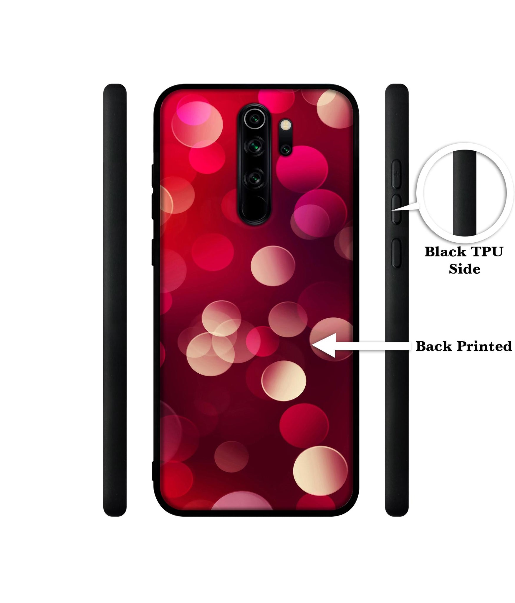 3D Circles Designer 2D Printed Back Case Cover for Mi Redmi Note 8 Pro 4G