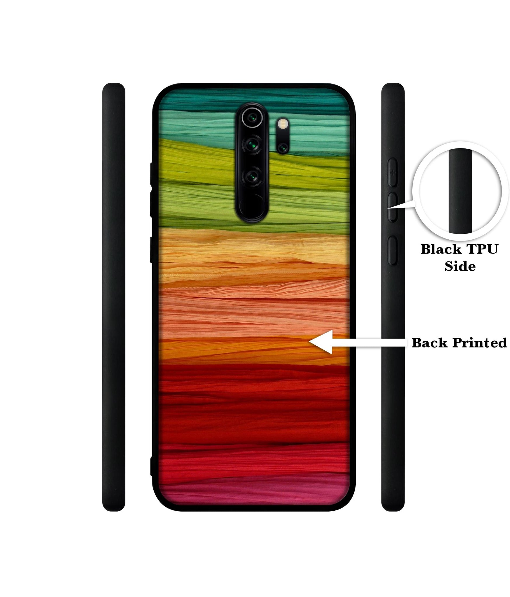 Colorful Thread Designer 2D Printed Back Case Cover for Mi Redmi Note 8 Pro 4G