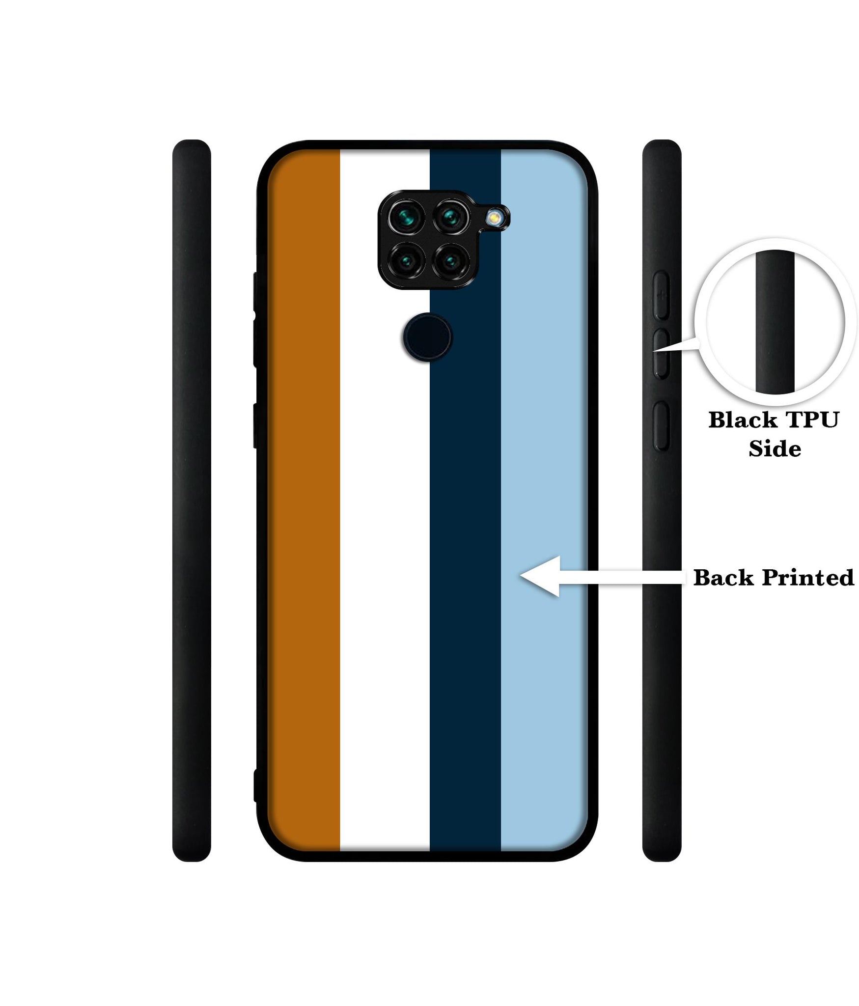 Color Stripes Designer 2D Printed Back Case Cover for Mi Redmi Note 9 4G