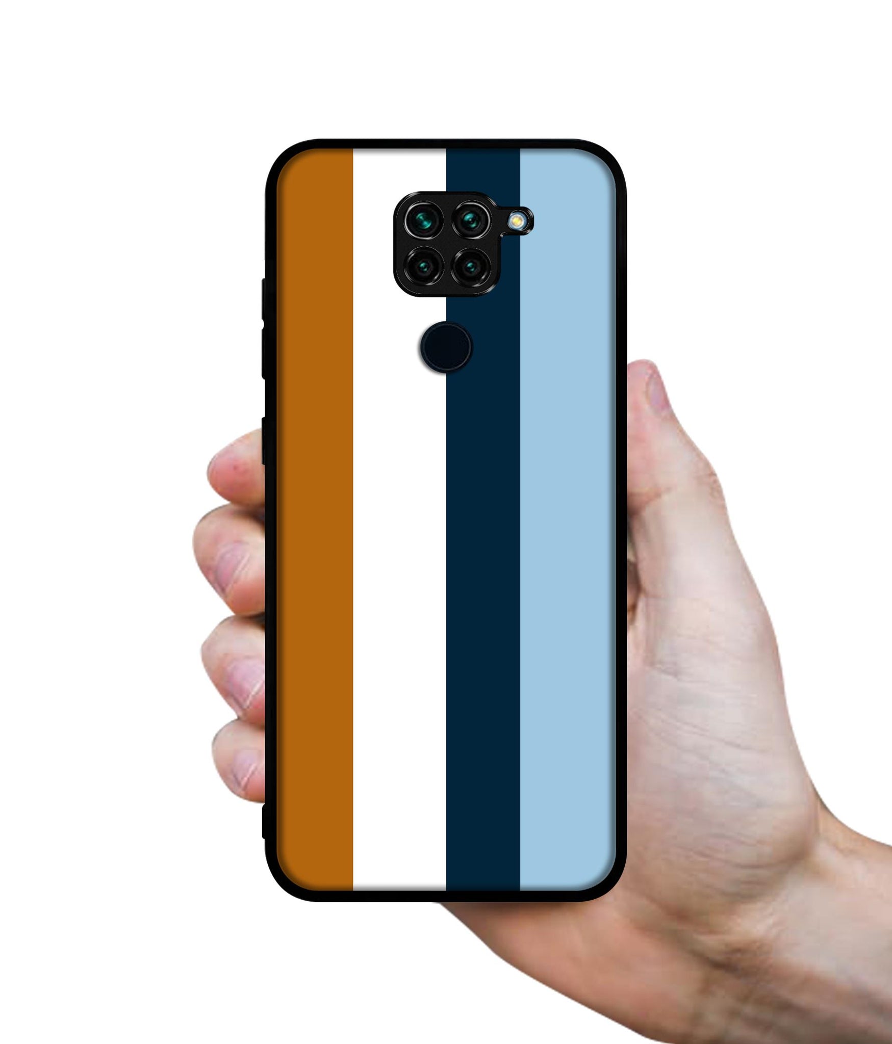 Color Stripes Designer 2D Printed Back Case Cover for Mi Redmi Note 9 4G