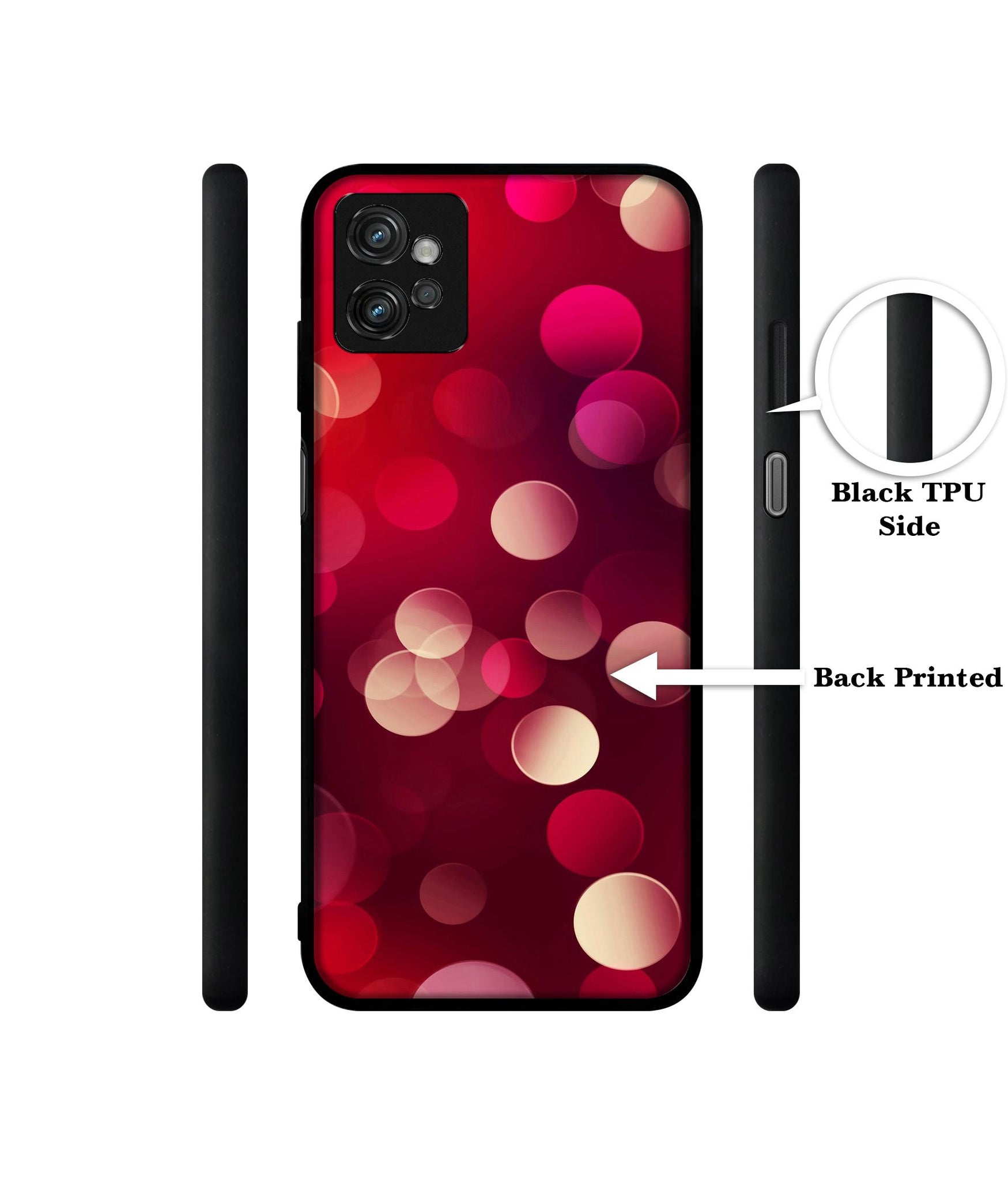 3D Circles Designer 2D Printed Back Case Cover for Motorola Moto G32 4G