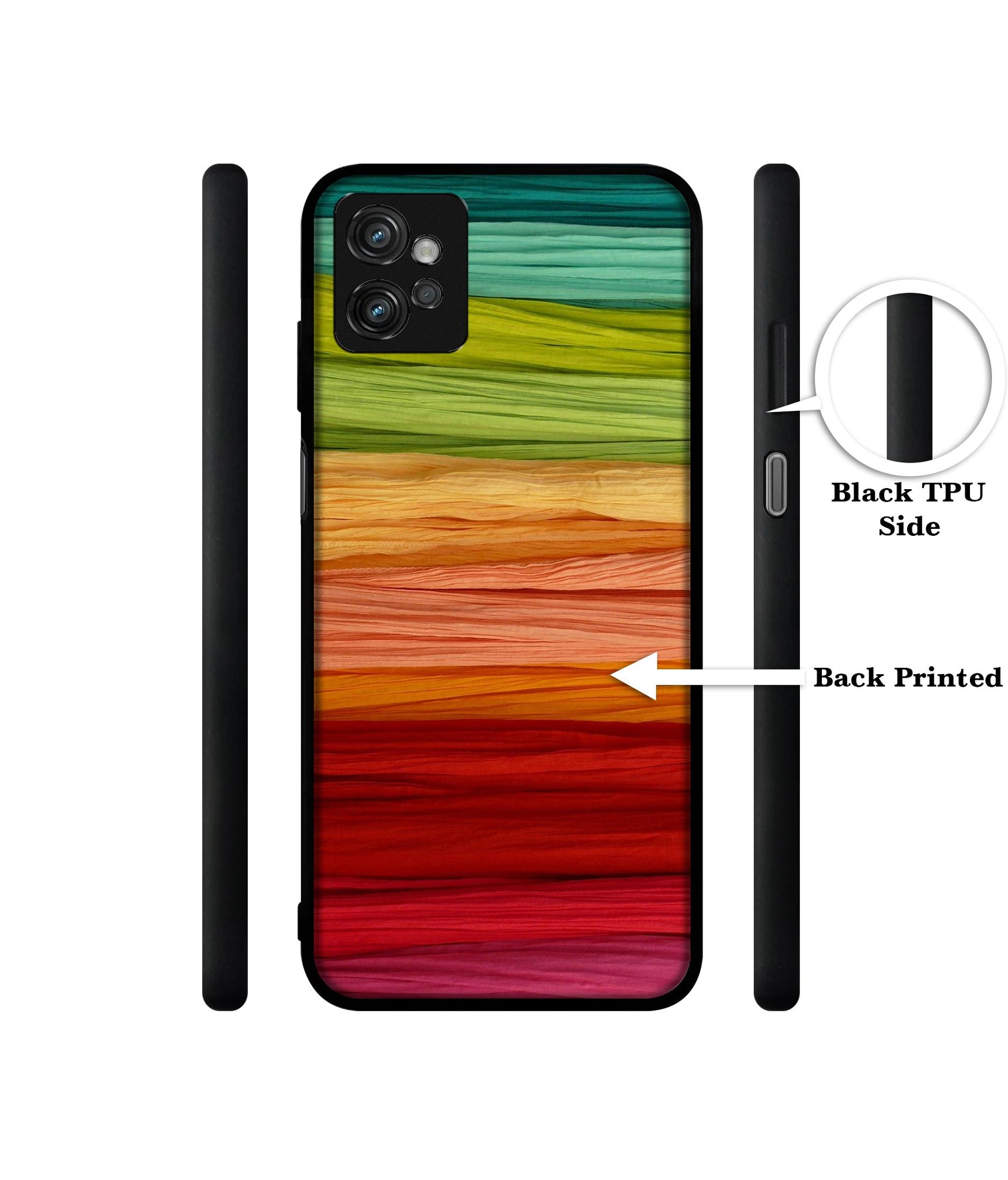 Colorful Thread Designer 2D Printed Back Case Cover for Motorola Moto G32 4G