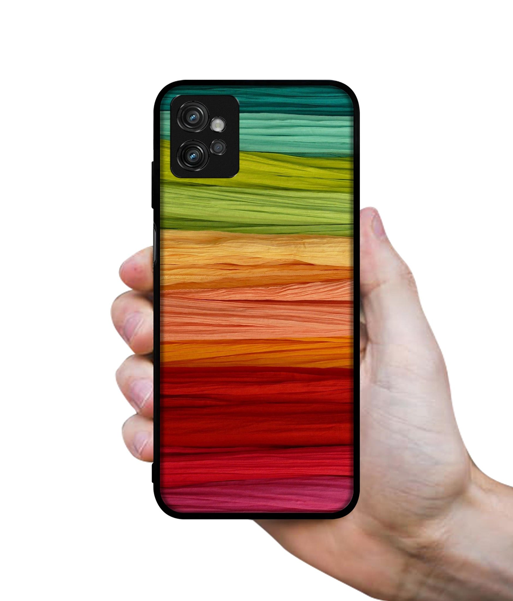 Colorful Thread Designer 2D Printed Back Case Cover for Motorola Moto G32 4G