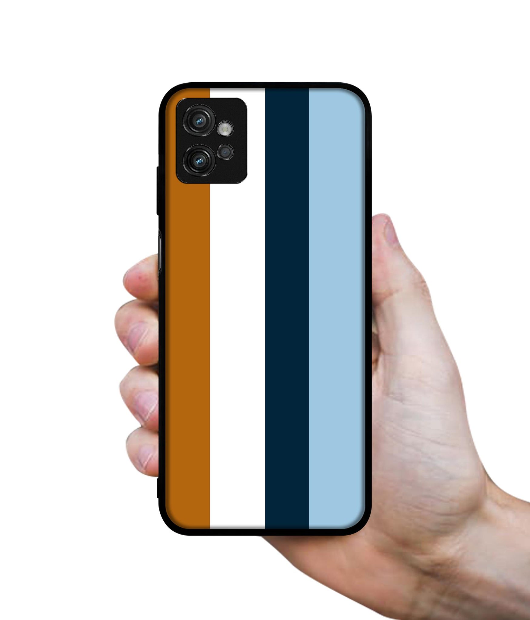 Color Stripes Designer 2D Printed Back Case Cover for Motorola Moto G32 4G