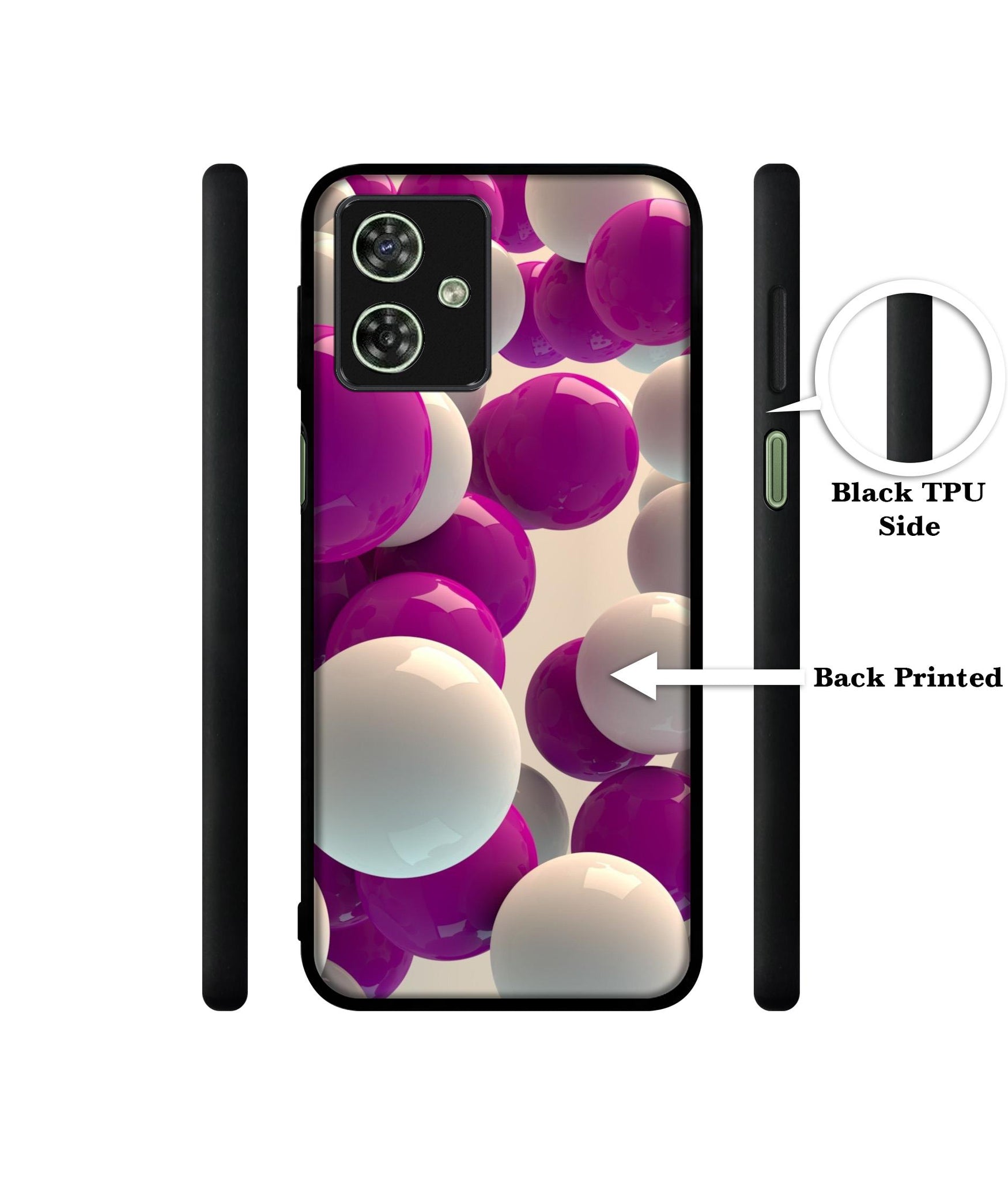 3D Balloons Designer 2D Printed Back Case Cover for Motorola Moto G54 5G / G54 Power 5G / G64 5G