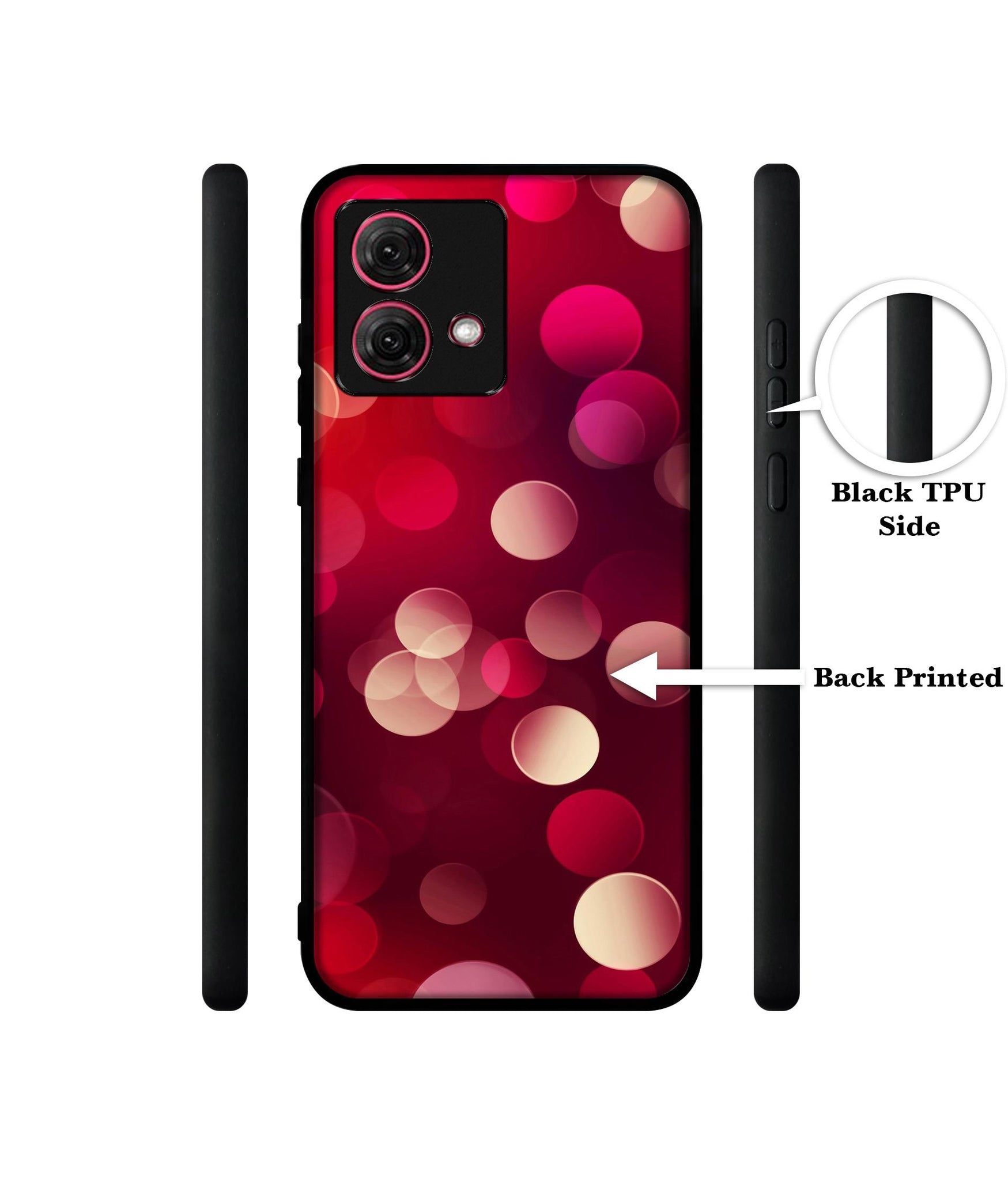 3D Circles Designer 2D Printed Back Case Cover for Motorola Moto G84 5G