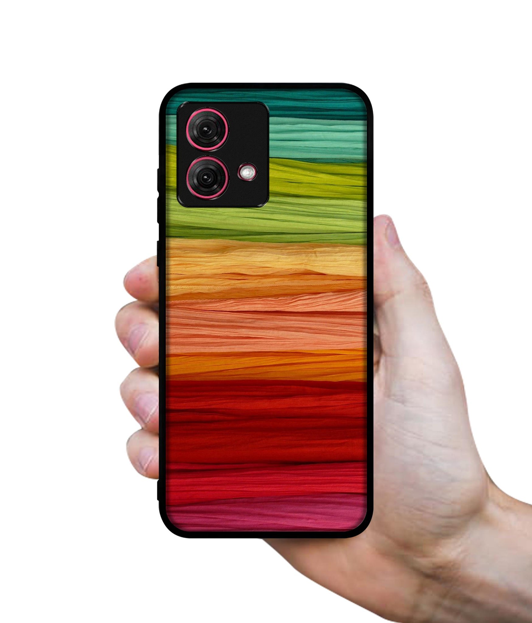 Colorful Thread Designer 2D Printed Back Case Cover for Motorola Moto G84 5G