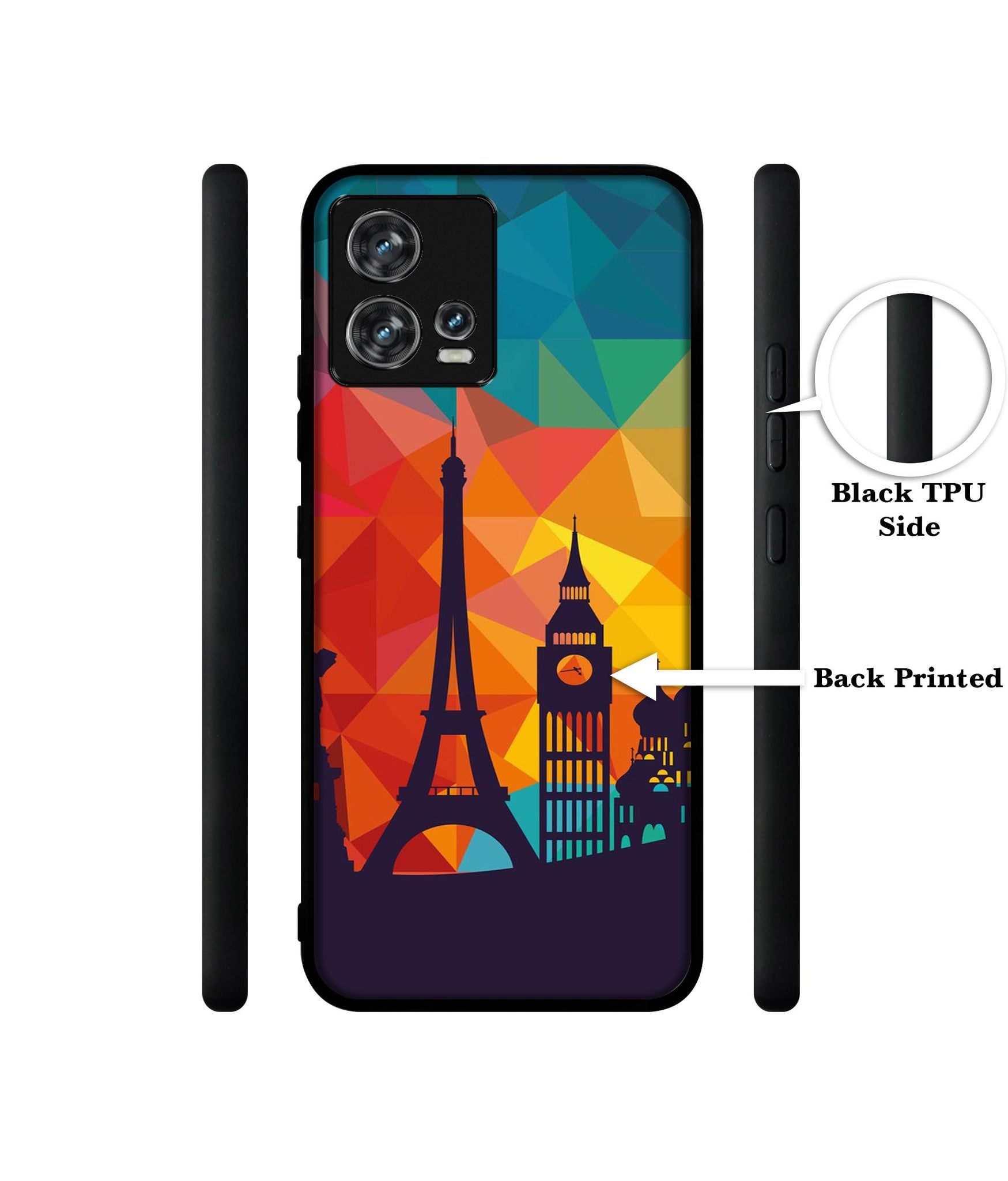 Colored Paris Designer 2D Printed Back Case Cover for Motorola edge 30 Fusion 5G