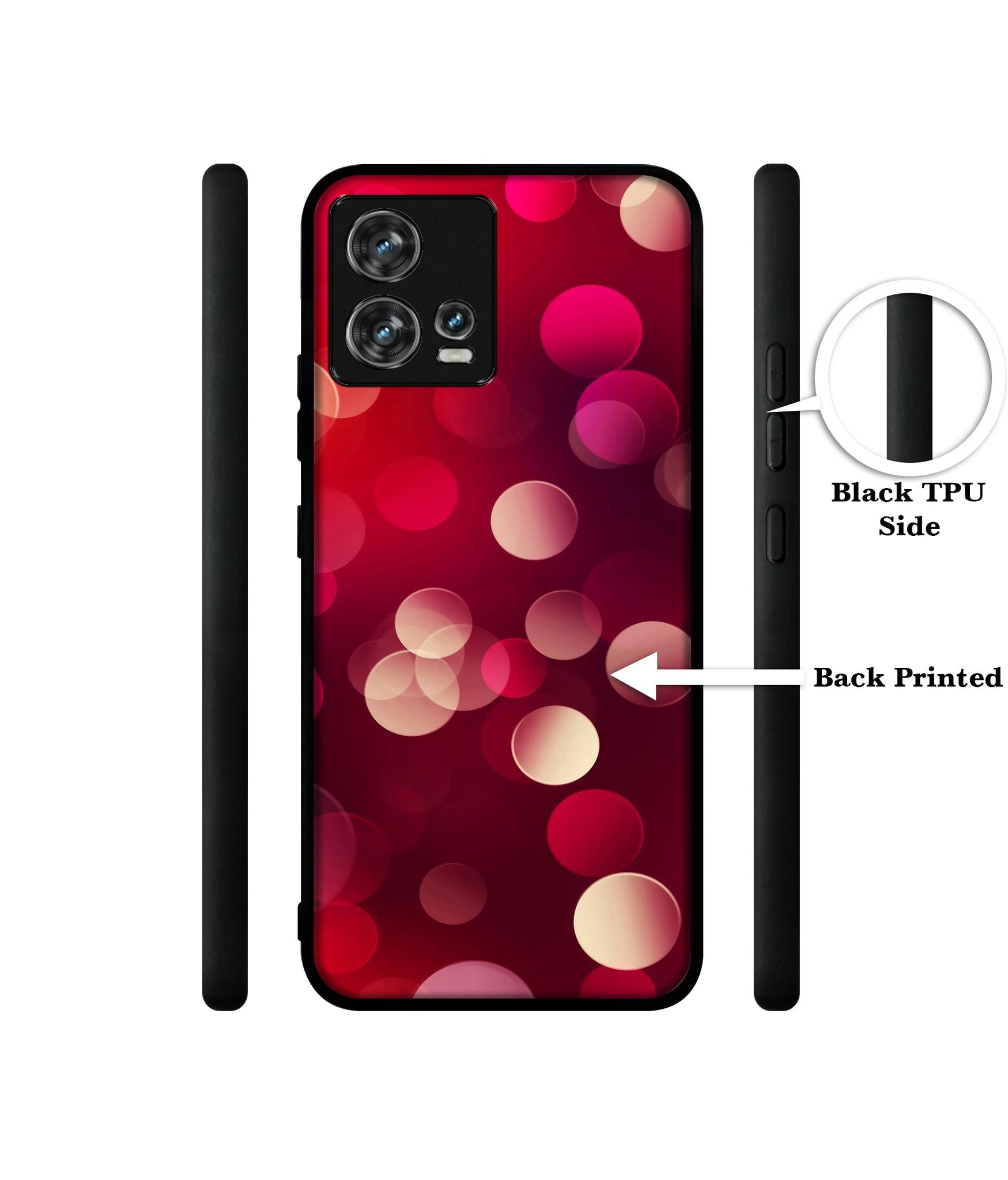 3D Circles Designer 2D Printed Back Case Cover for Motorola edge 30 Fusion 5G