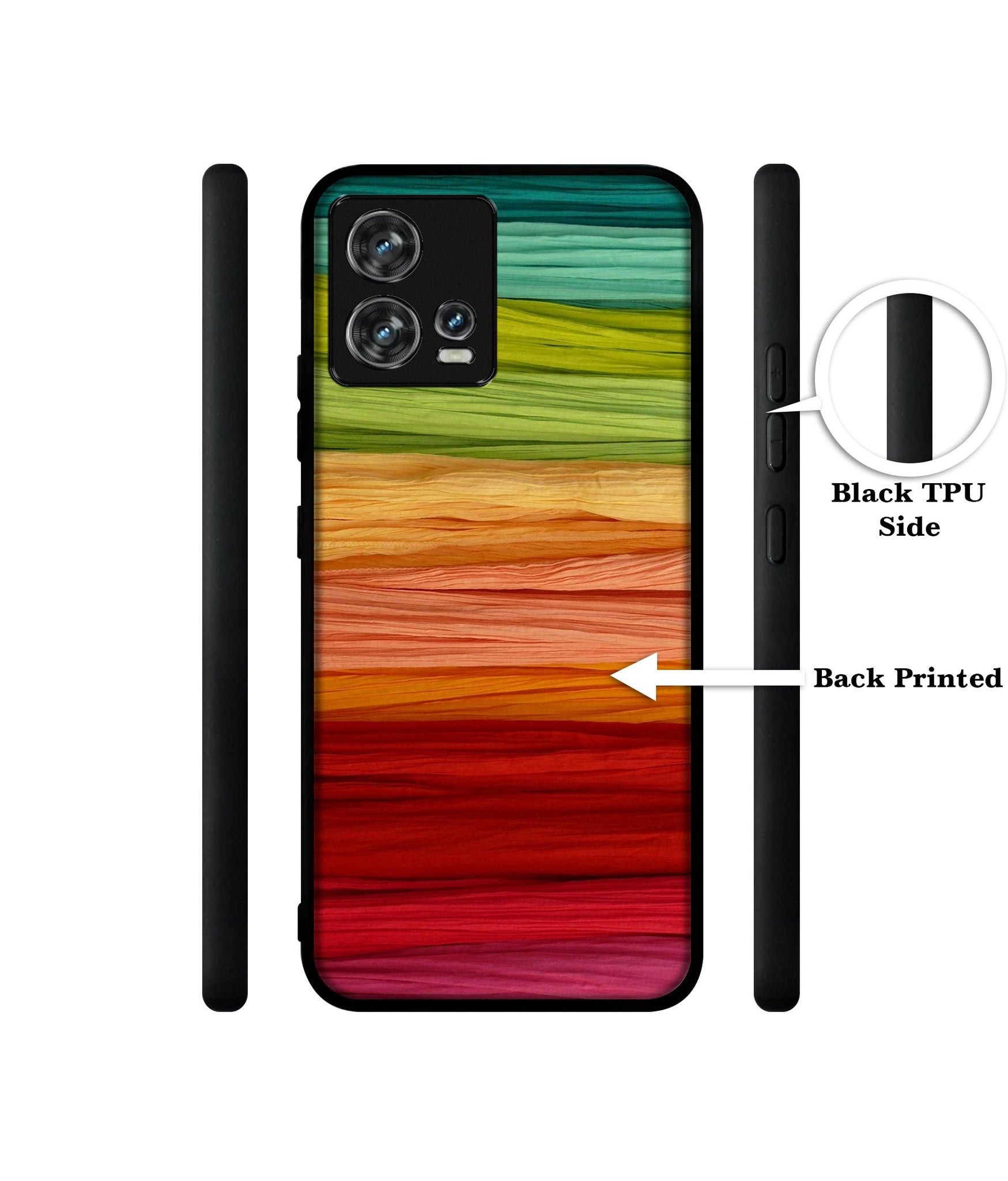 Colorful Thread Designer 2D Printed Back Case Cover for Motorola edge 30 Fusion 5G