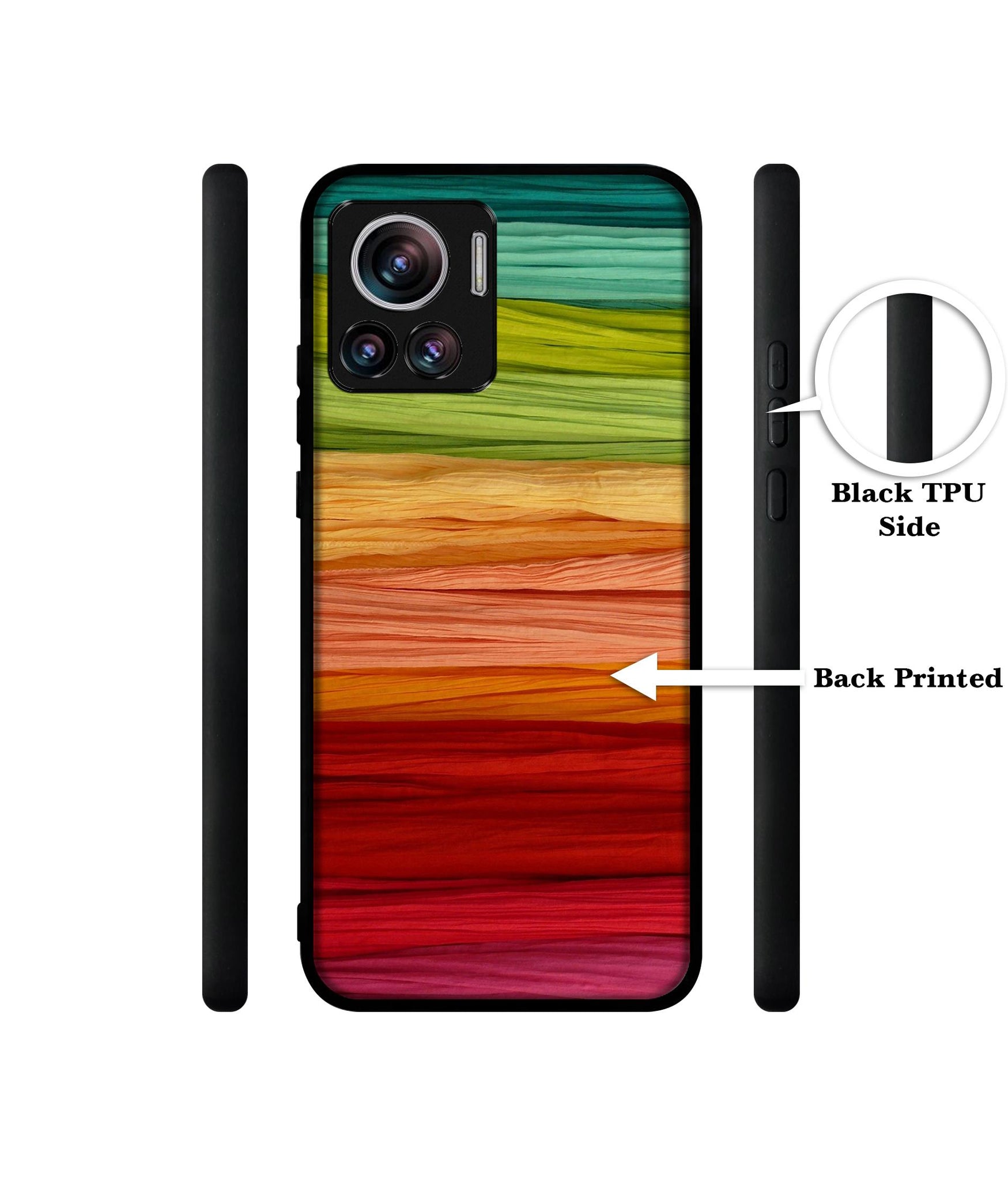 Colorful Thread Designer 2D Printed Back Case Cover for Motorola edge 30 Ultra 5G
