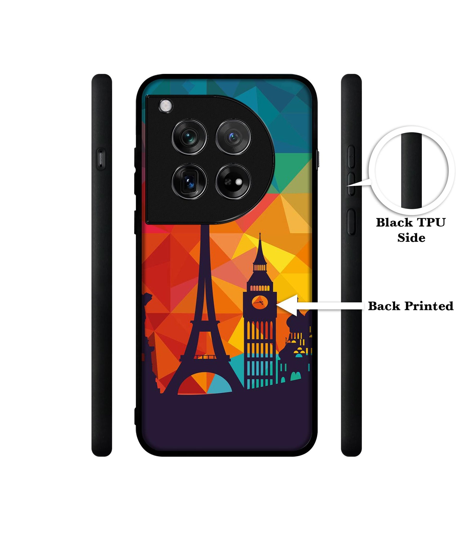 Colored Paris Designer 2D Printed Back Case Cover for OnePlus 12 5G