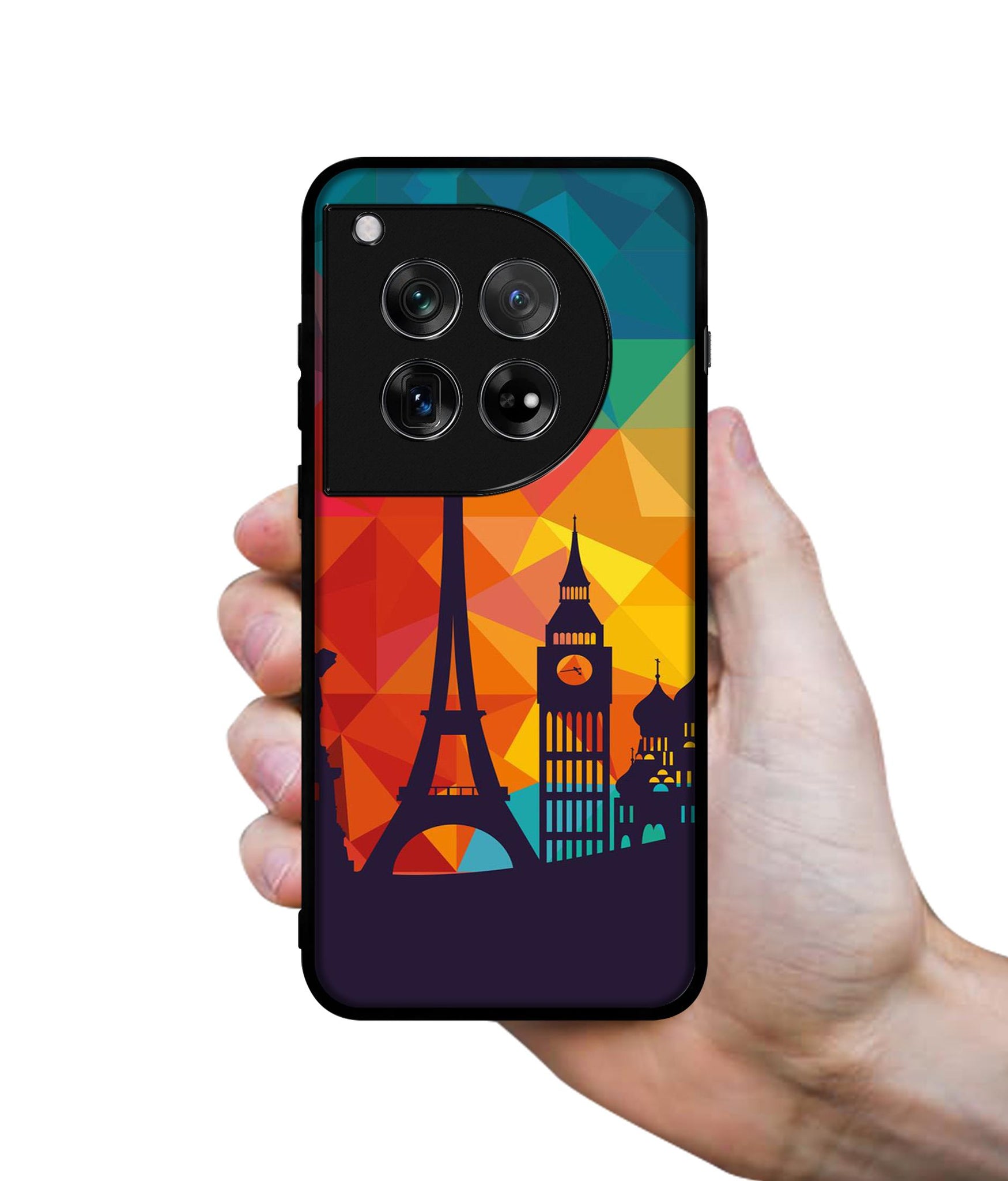 Colored Paris Designer 2D Printed Back Case Cover for OnePlus 12 5G