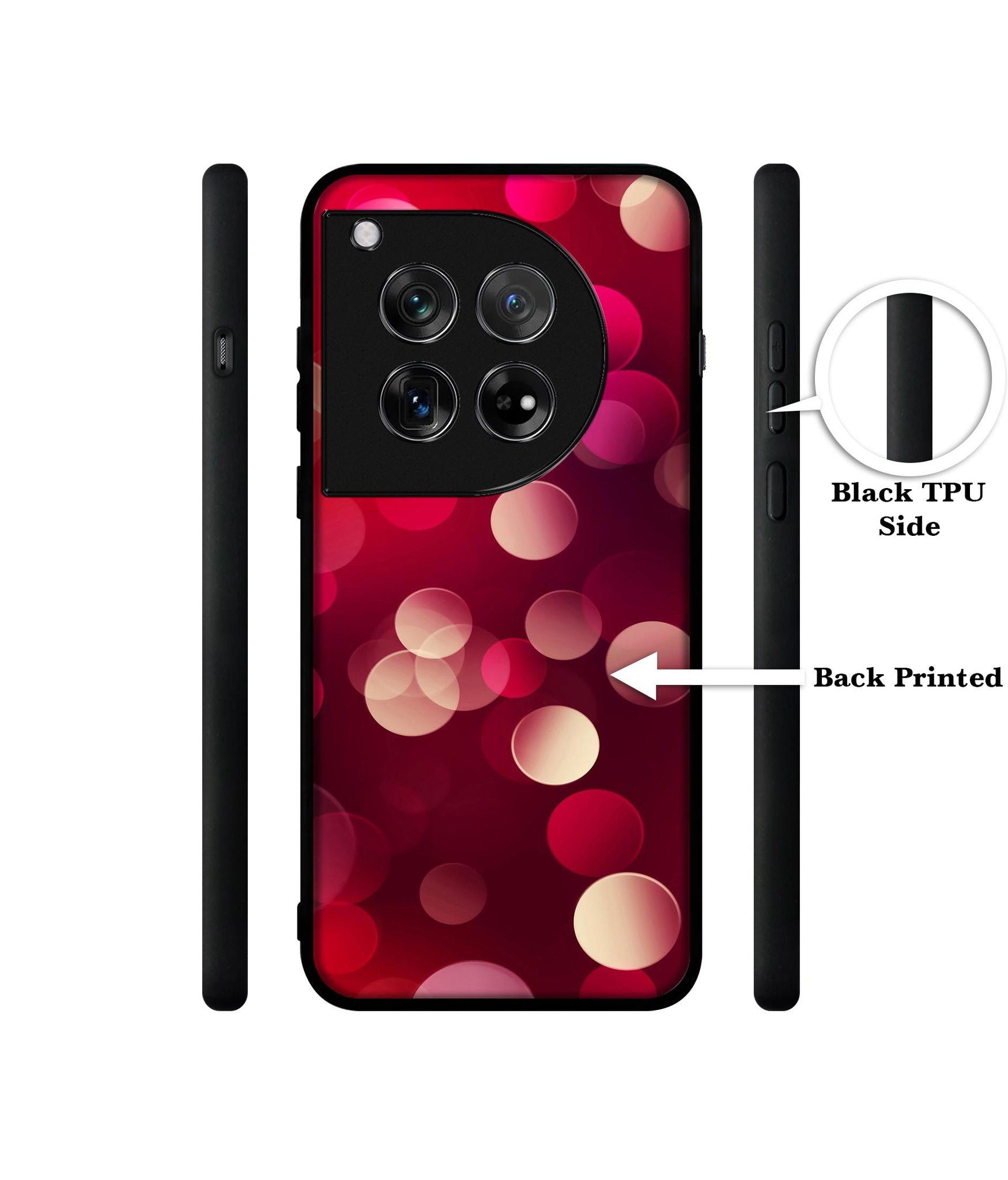 3D Circles Designer 2D Printed Back Case Cover for OnePlus 12 5G