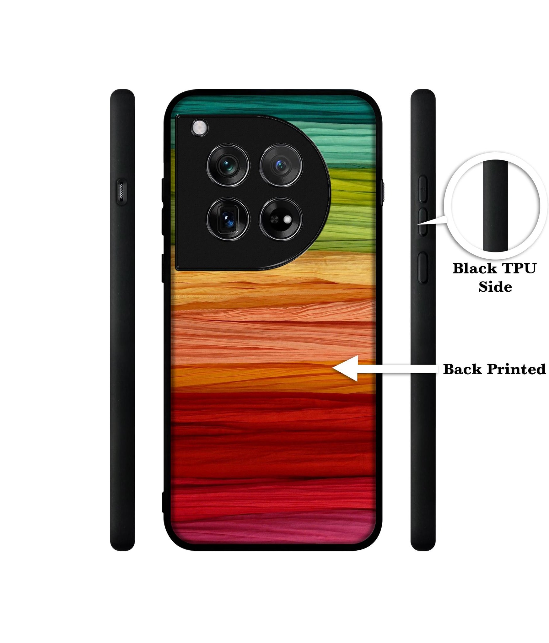 Colorful Thread Designer 2D Printed Back Case Cover for OnePlus 12 5G