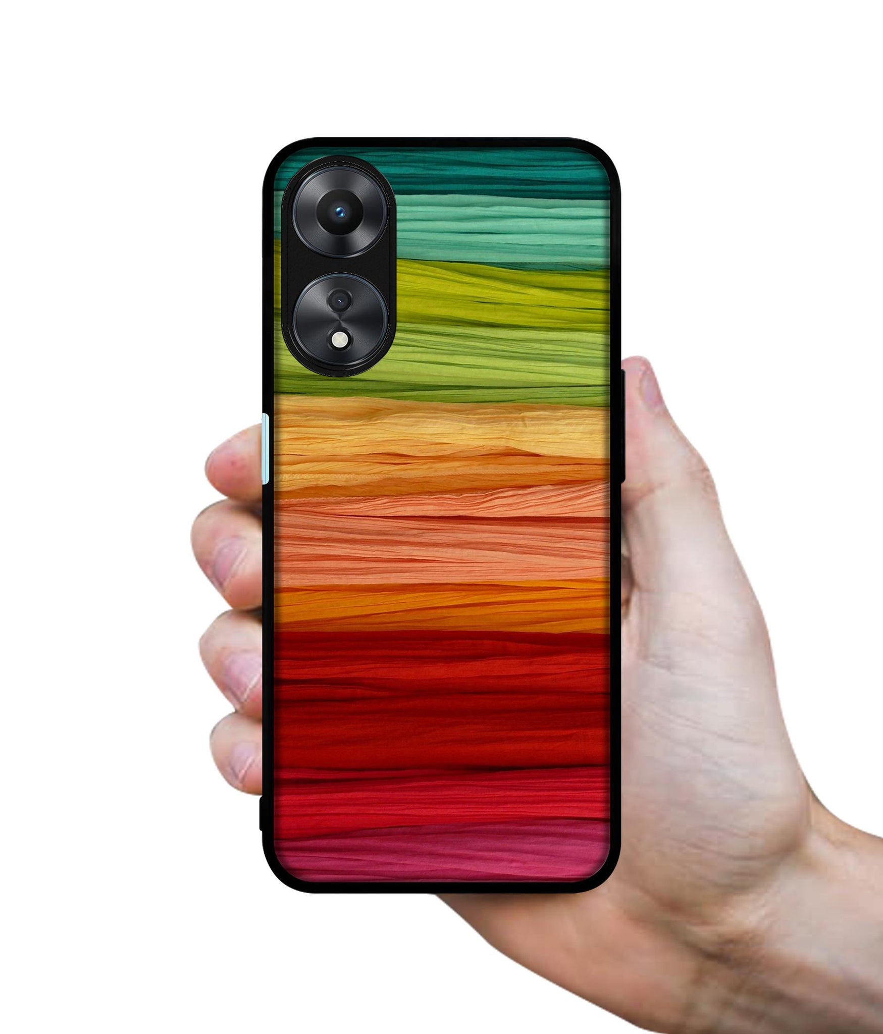 Colorful Thread Designer 2D Printed Back Case Cover for Oppo A58 5G / A78 5G