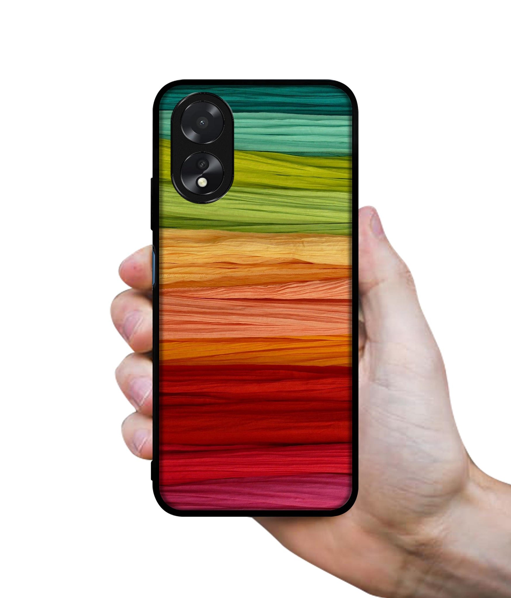 Colorful Thread Designer 2D Printed Back Case Cover for Oppo A38 4G / A18 4G